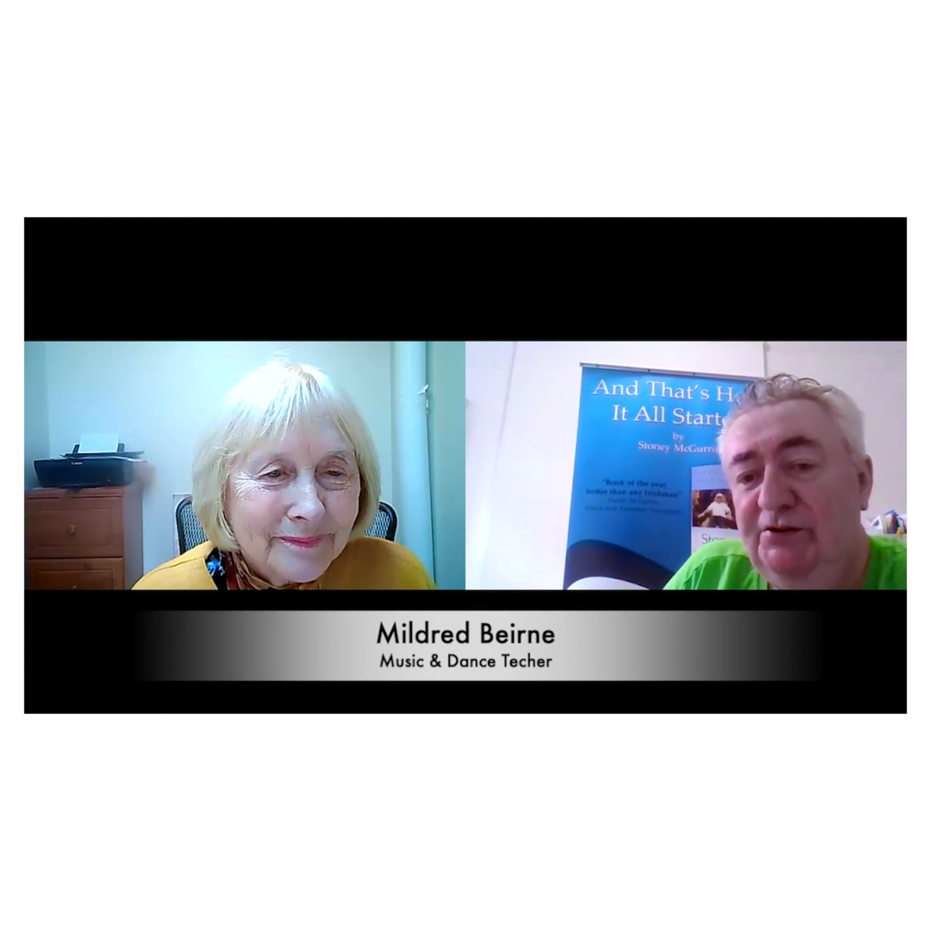 John D. Healy talks with Mildred Beirne Professional Irish Dancer | It's good to talk