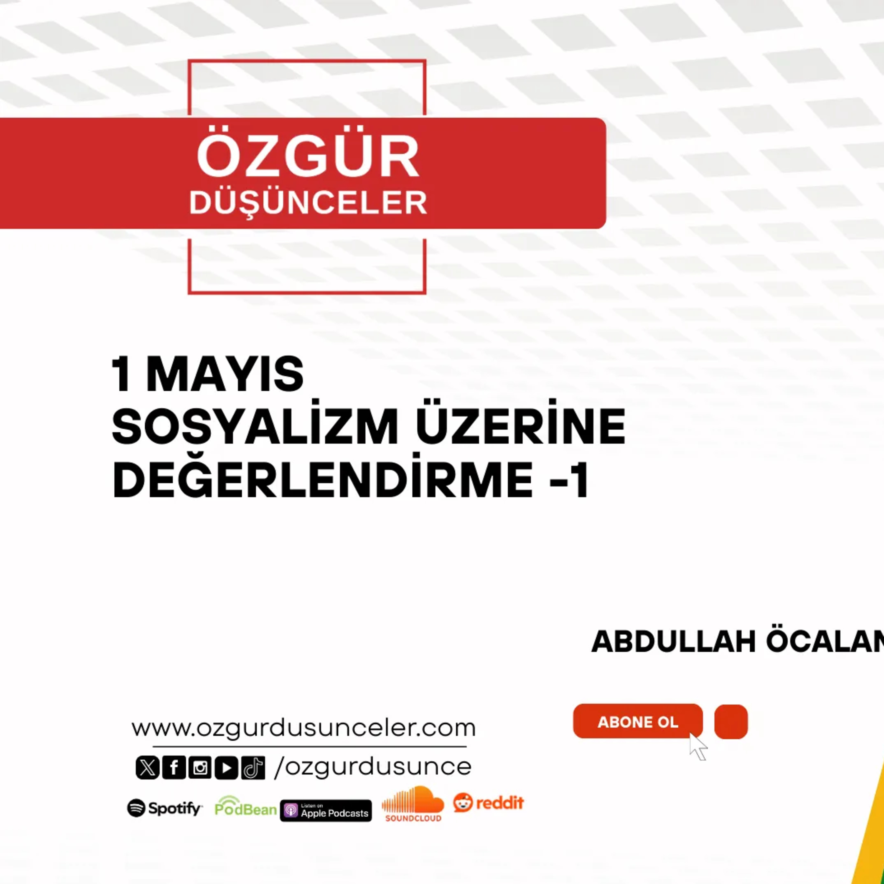 1 MAYIS VE SOSYALİZM MÜCADELESİ - 1.BÖLÜM ABDULLAH ÖCALAN - episode artwork
