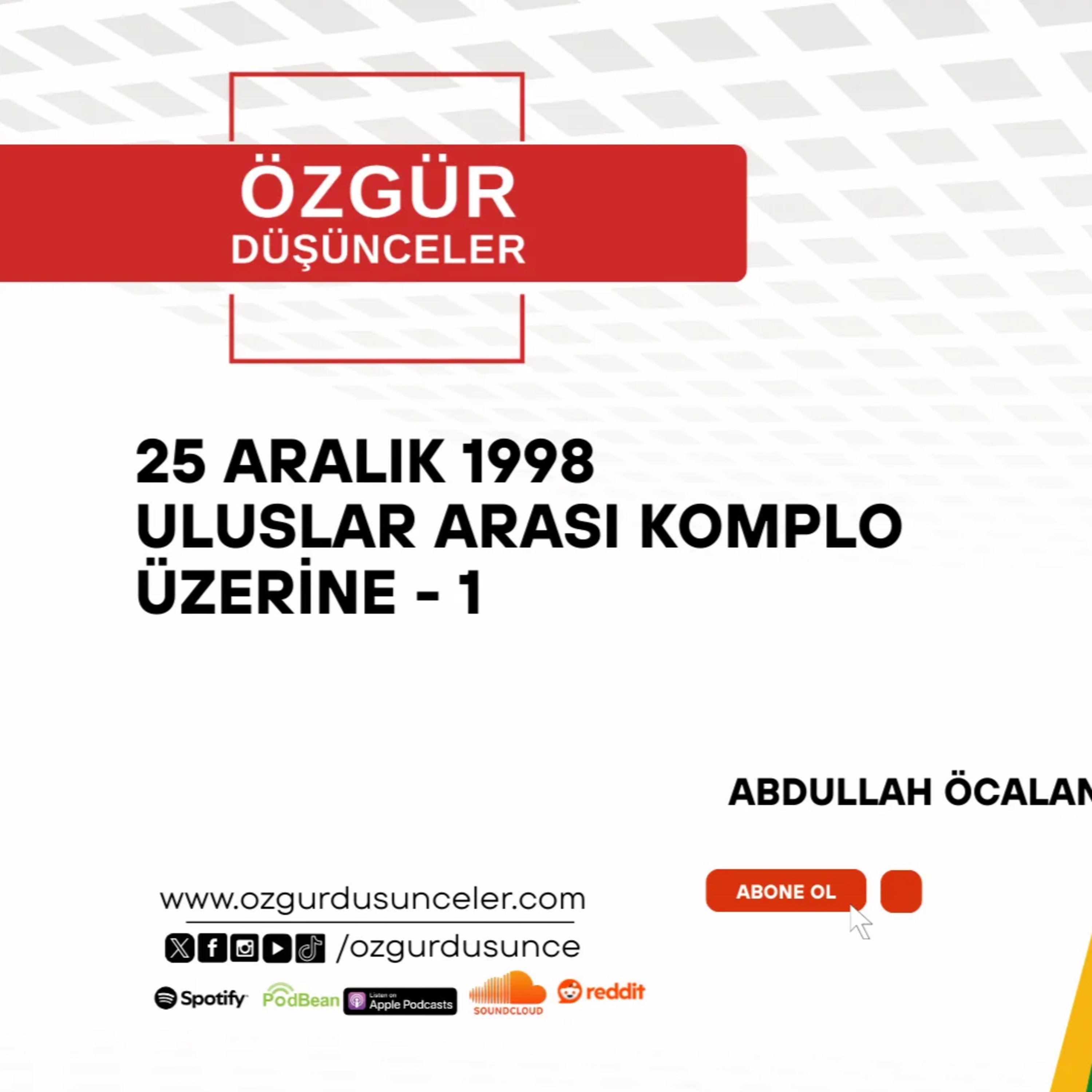 ULUSLAR ARASI KOMPLO ÜZERİNE episode artwork