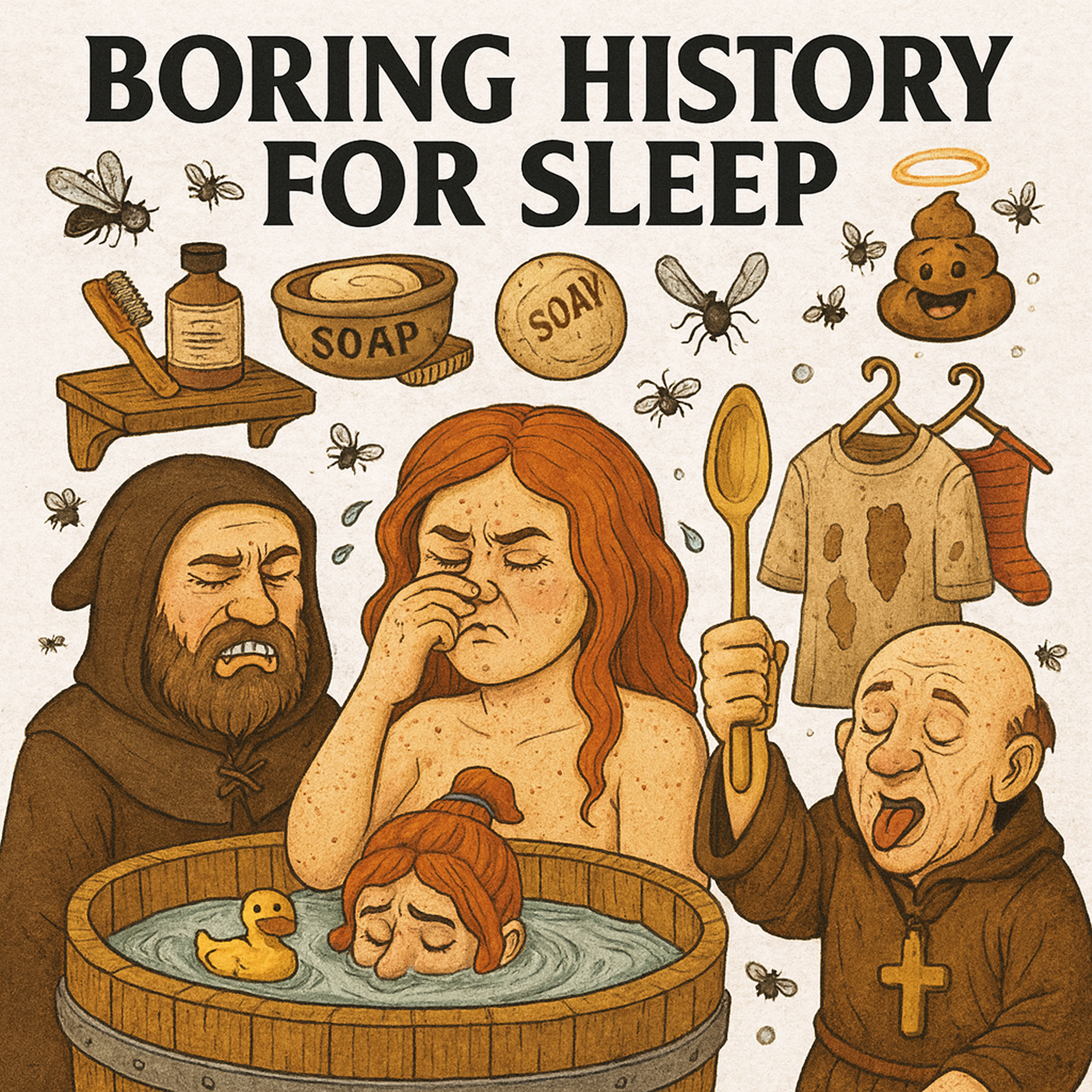 Boring History For Sleep | Medieval Hygiene: Dirt, Disease & Bad Ideas 🧼⚰️