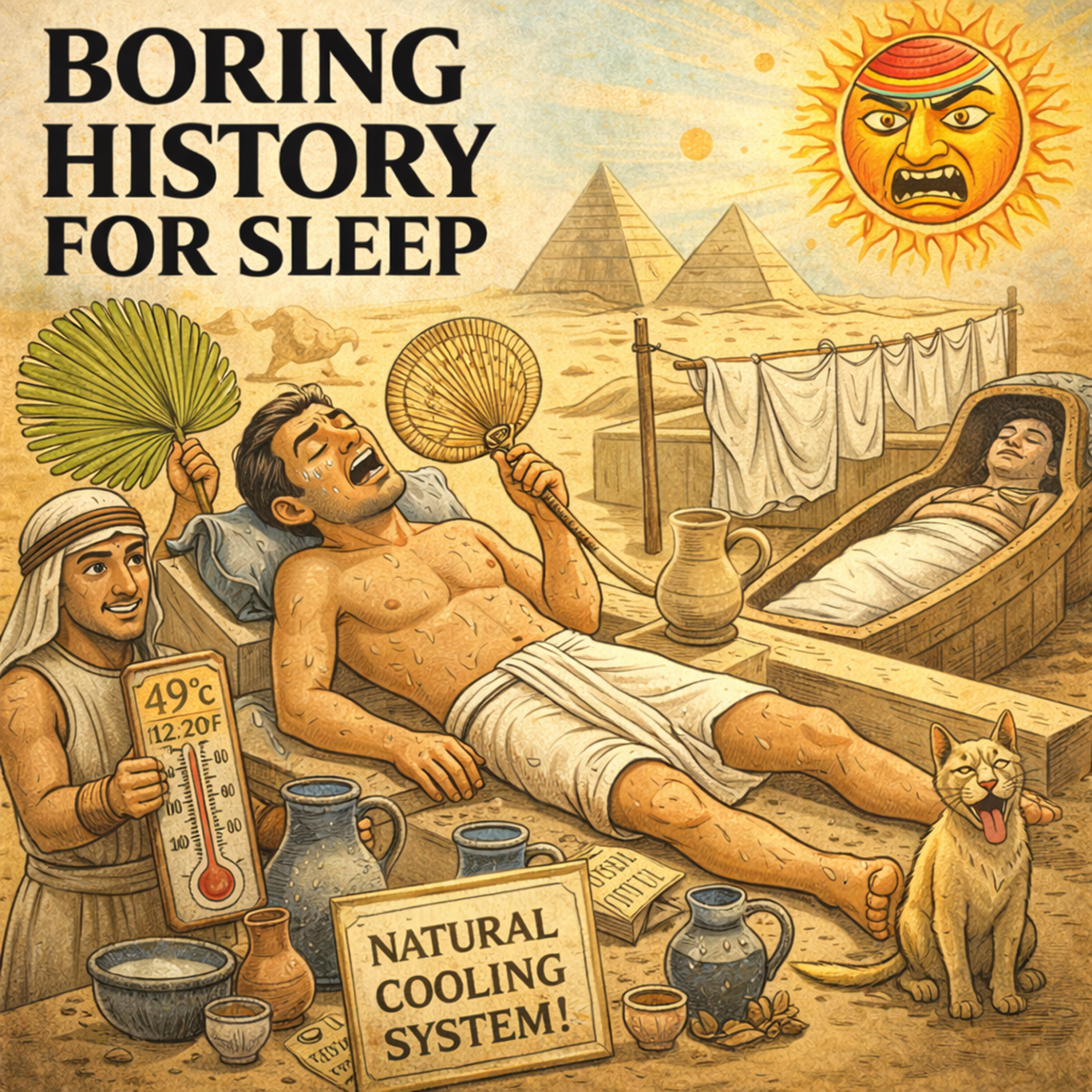 No AC, No Fans: How Egyptians Slept in the Desert Heat 🔥🕯️ | Boring History For Sleep