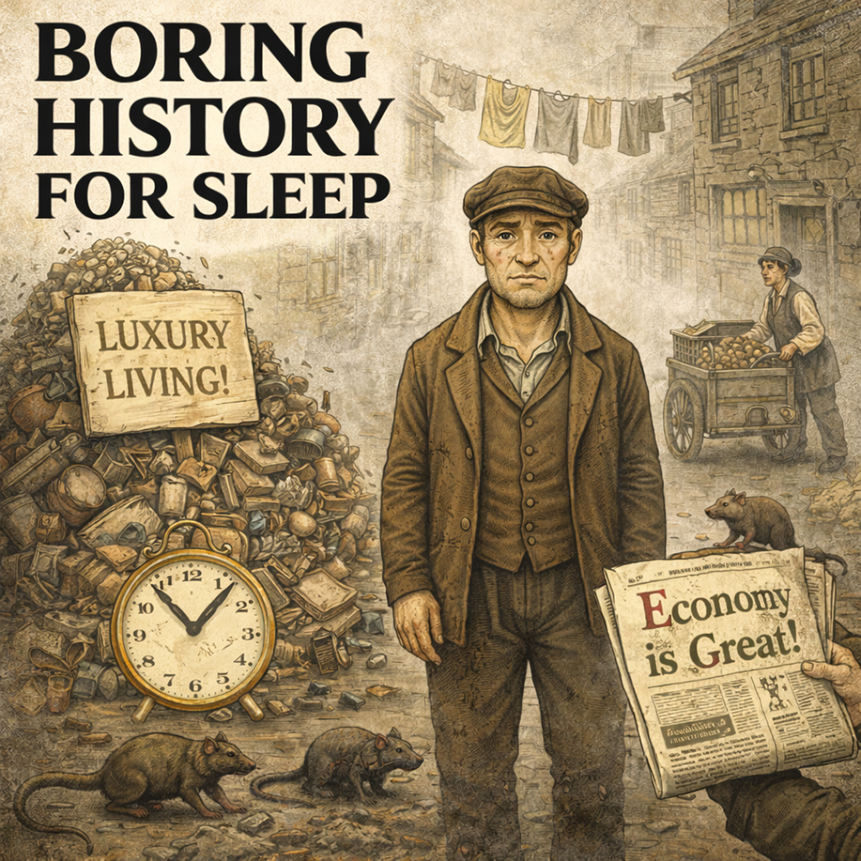 A Day in a Victorian Slum 🏚️🕰️ | Boring History For Sleep