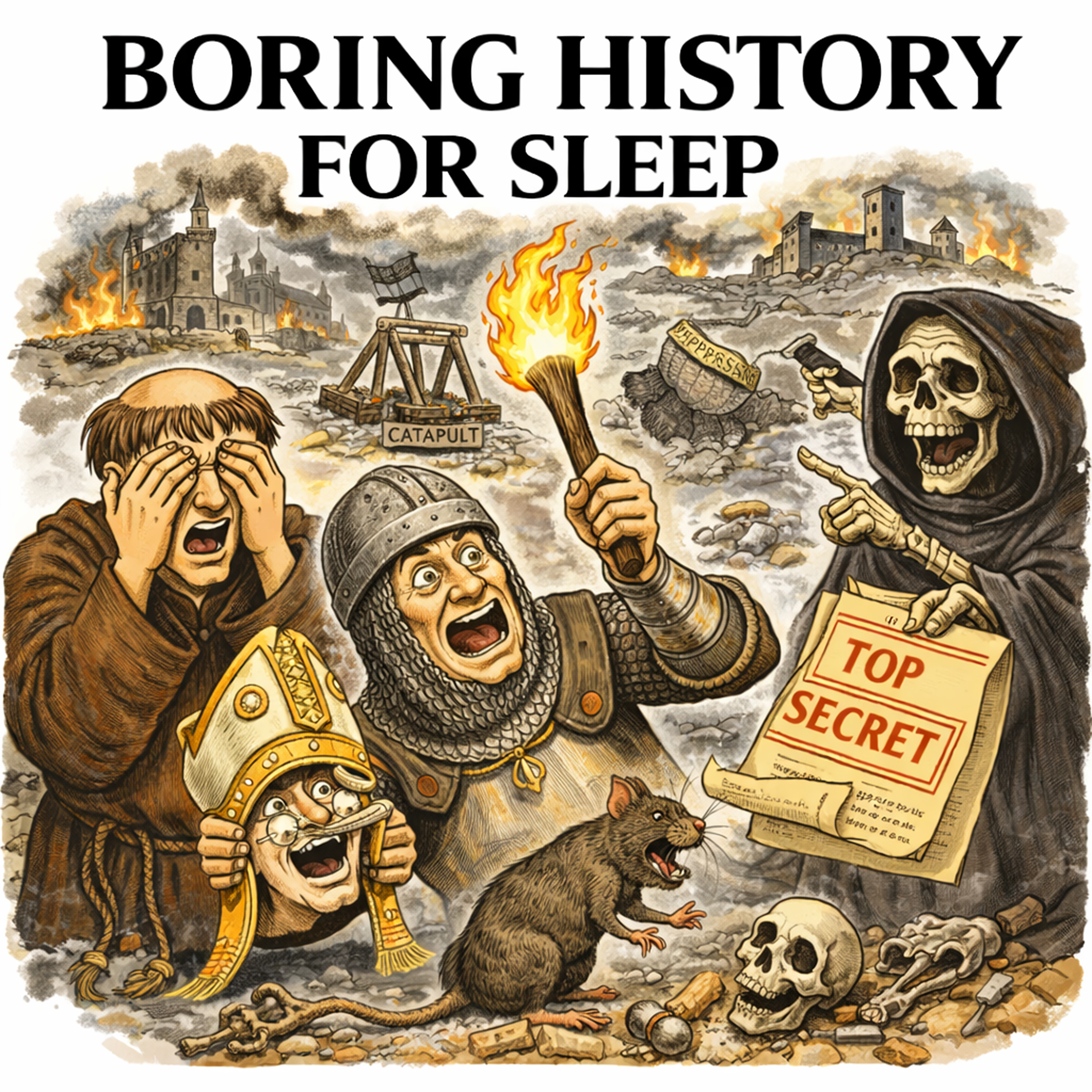 History’s Biggest Cover-Up? The Dark Ages 🌑 | Boring History for Sleep artwork