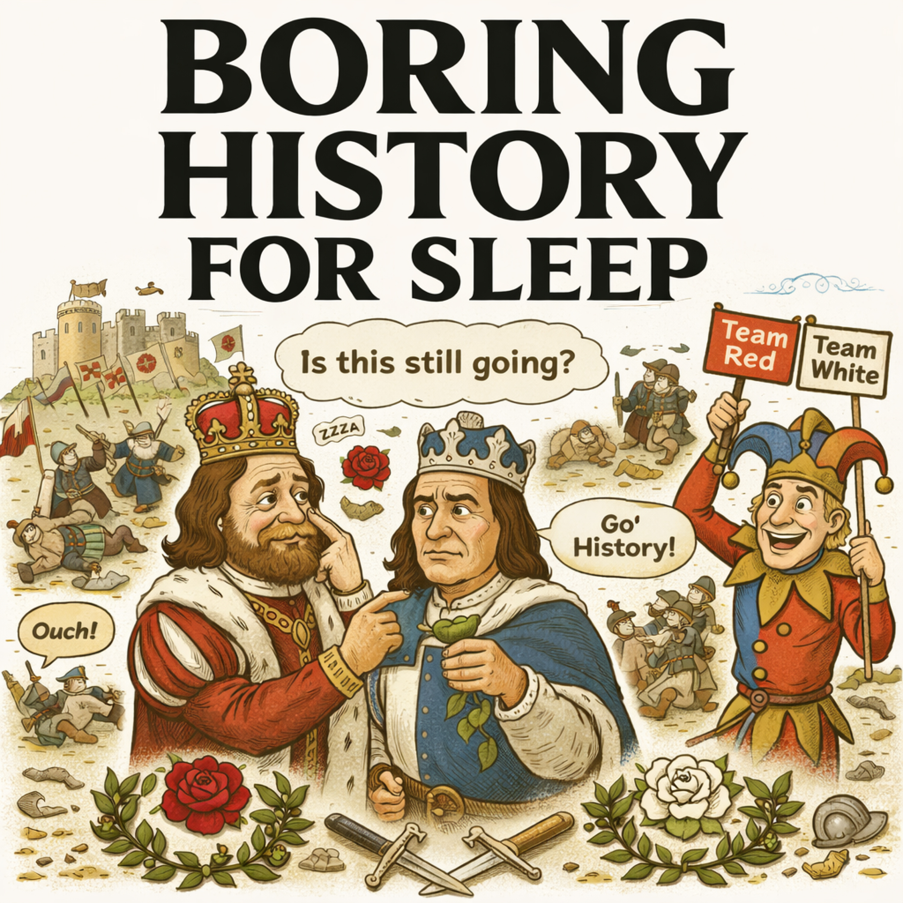 The Complete History of the Wars of the Roses 🌹 | Boring History for Sleep