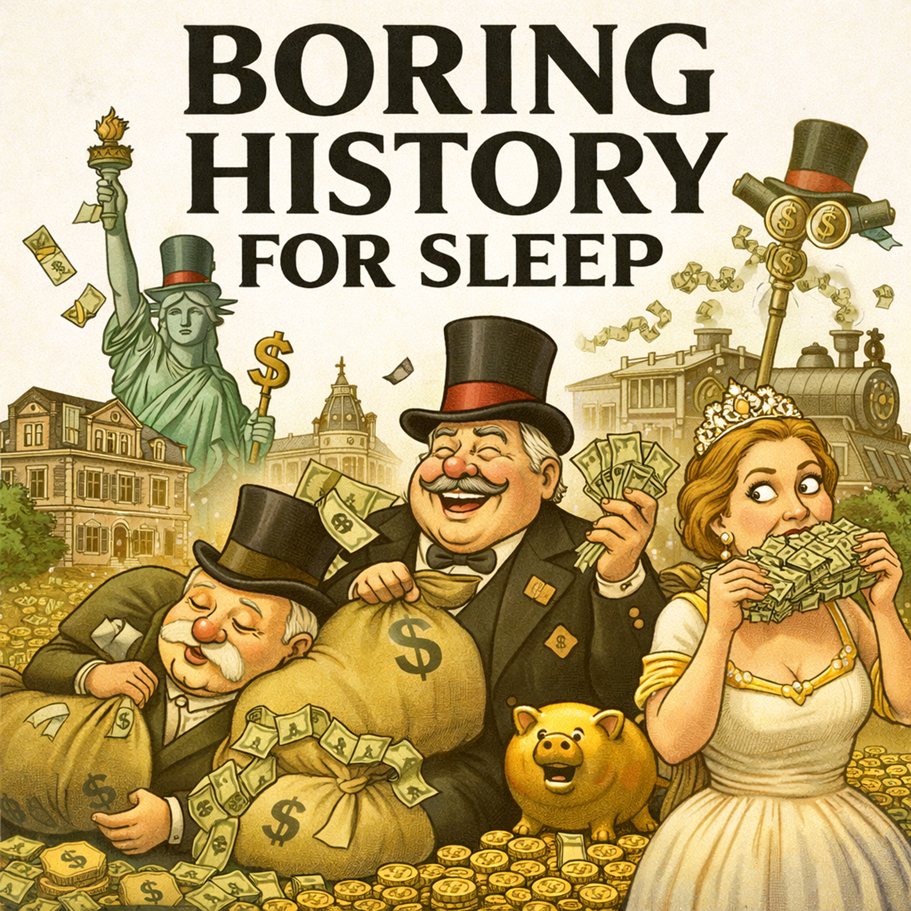 The Gilded Age: Wealth, Power, and Hidden Struggles ✨ | Boring History for Sleep