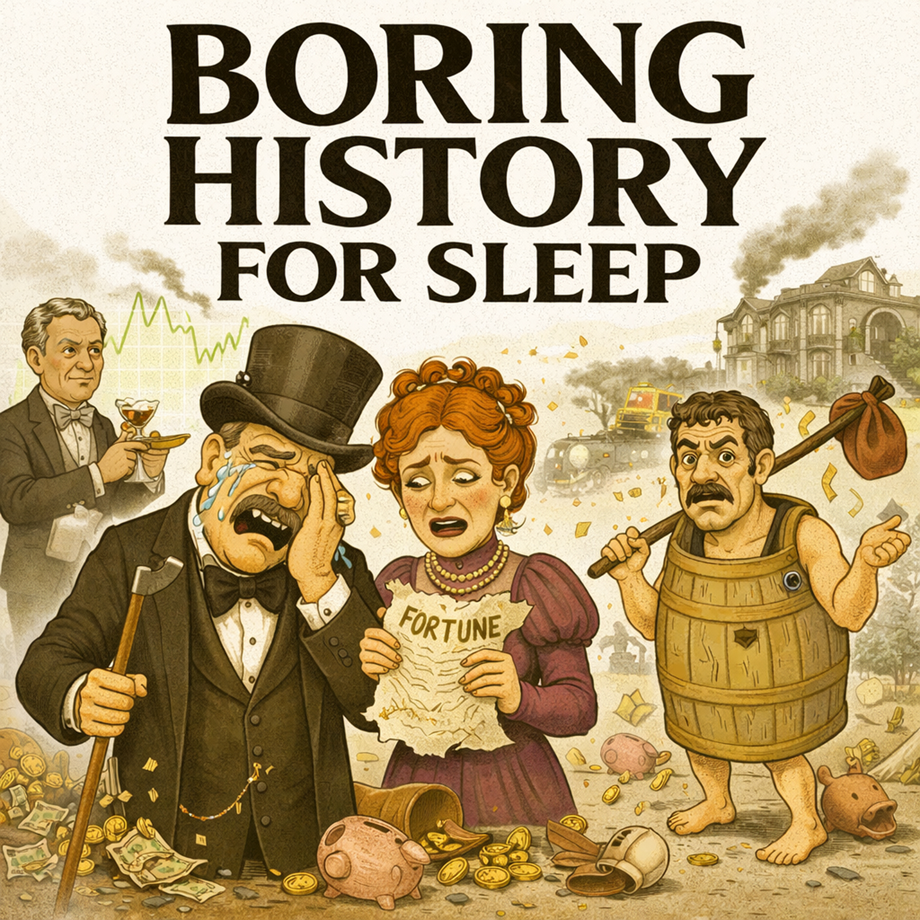 The Tragic Gilded Age Families Who Lost It All — Wealth, Power, and Ruin 💰 | Boring History for Sleep