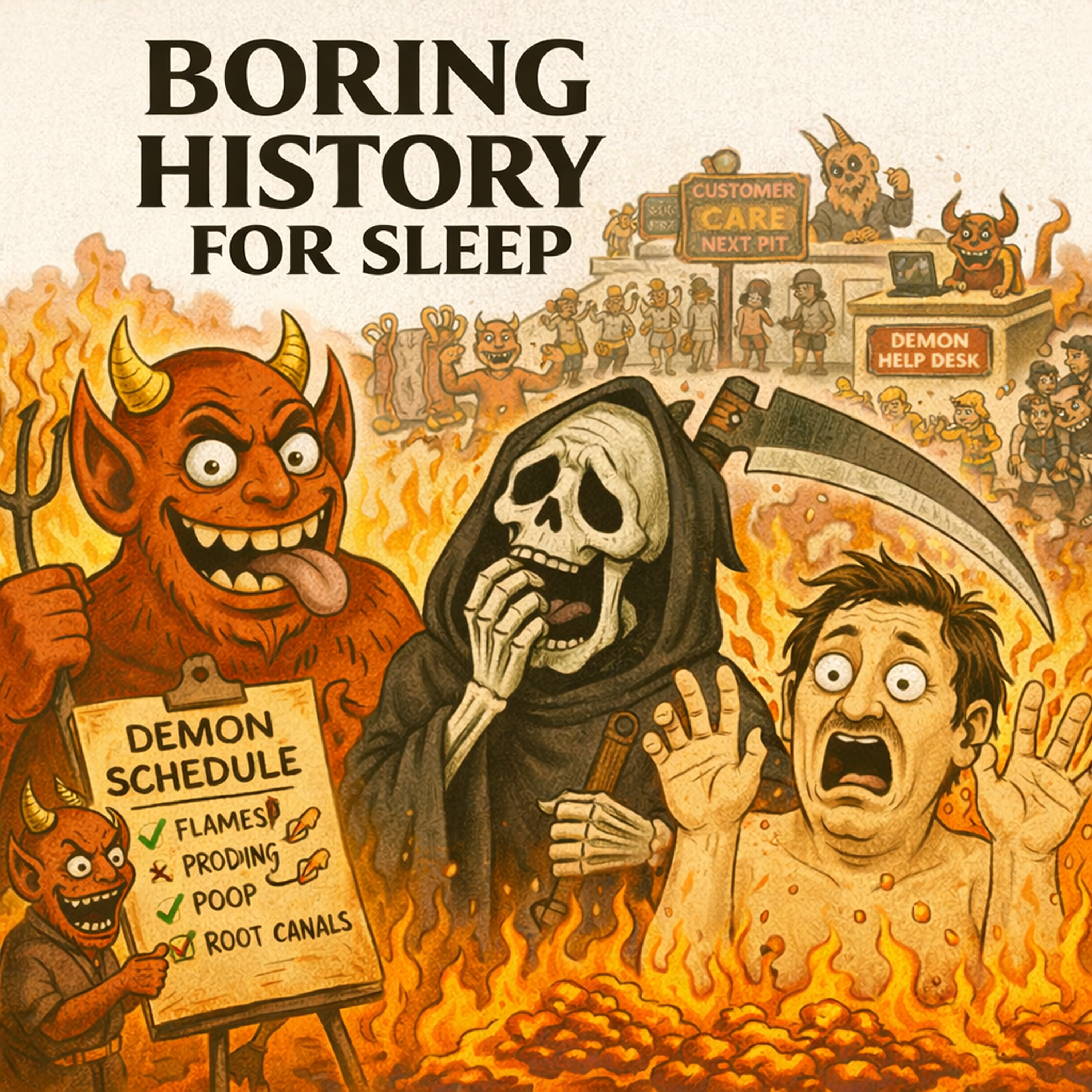 The Complete History of Hell — 5,000 Years of Demons, Punishment, and the Afterlife 🔥 | Boring History for Sleep artwork