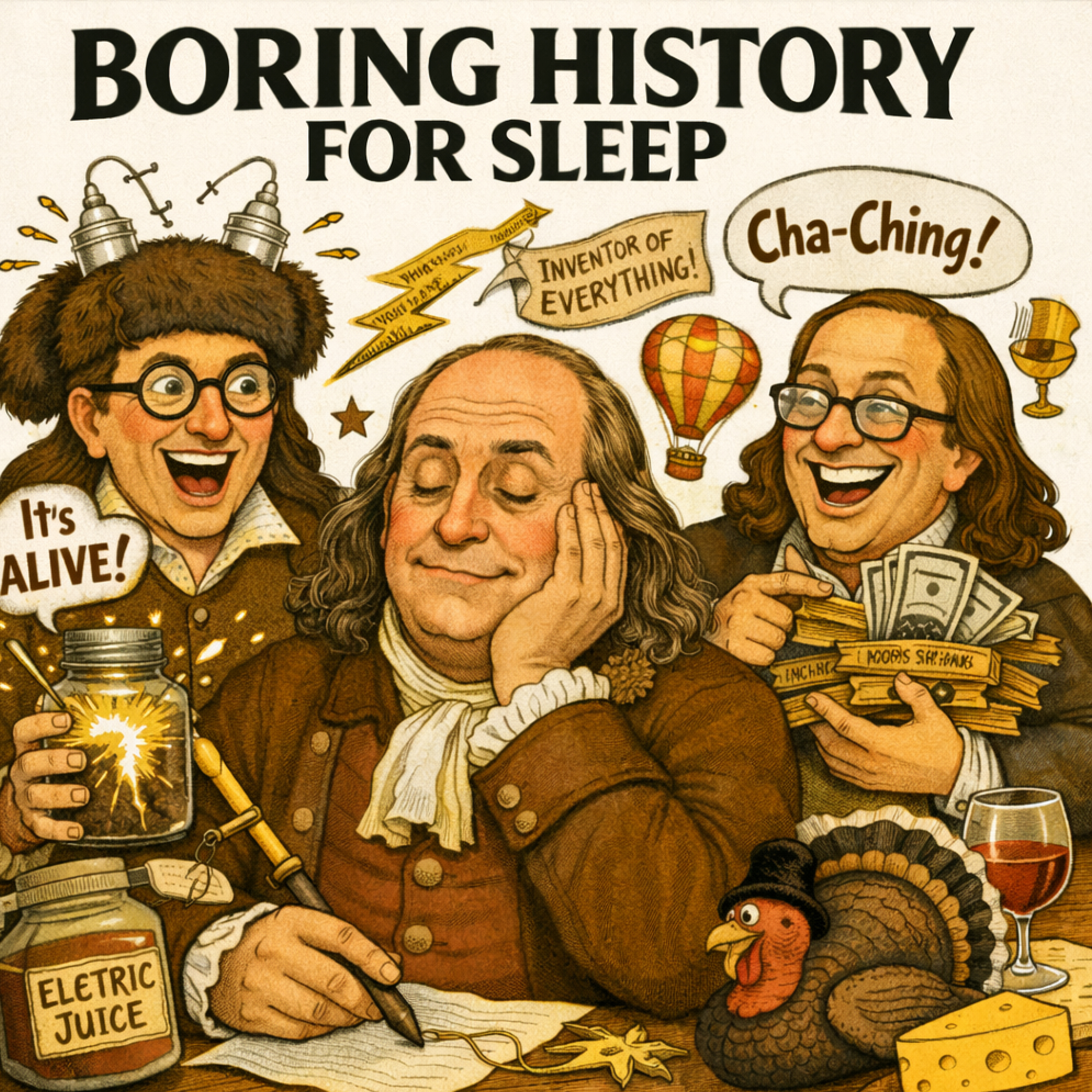 Benjamin Franklin — A Life of Curiosity and Contradictions ⚡ | Boring History for Sleep episode artwork