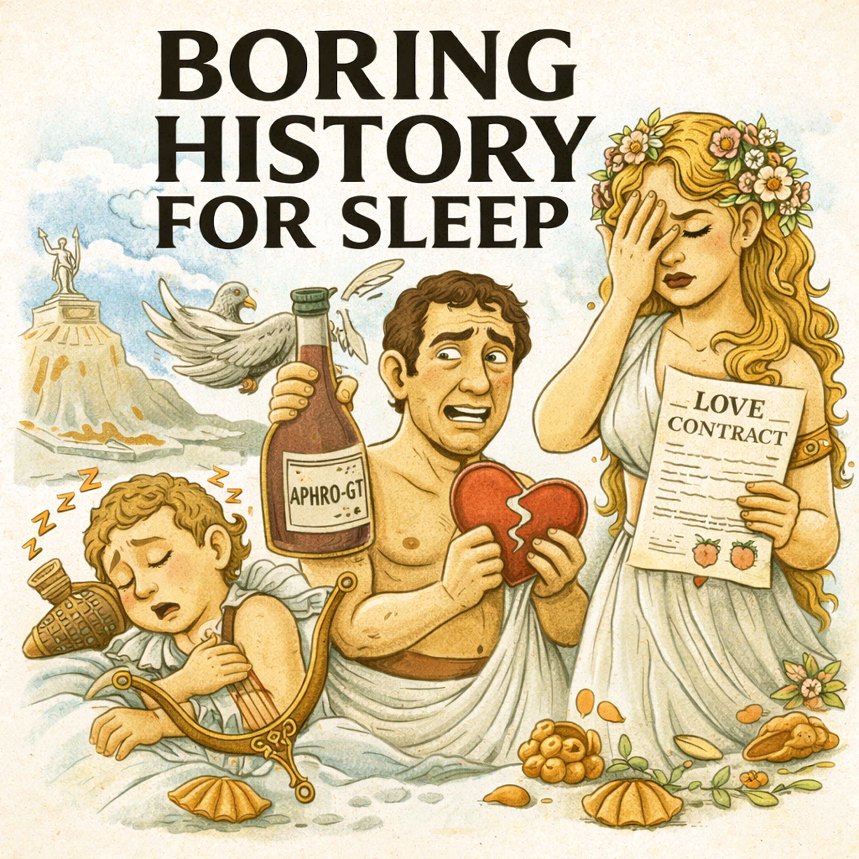 Fall Asleep to the Entire Story of Aphrodite — Love, Beauty, and Myth 🌊 | Boring History for Sleep episode artwork