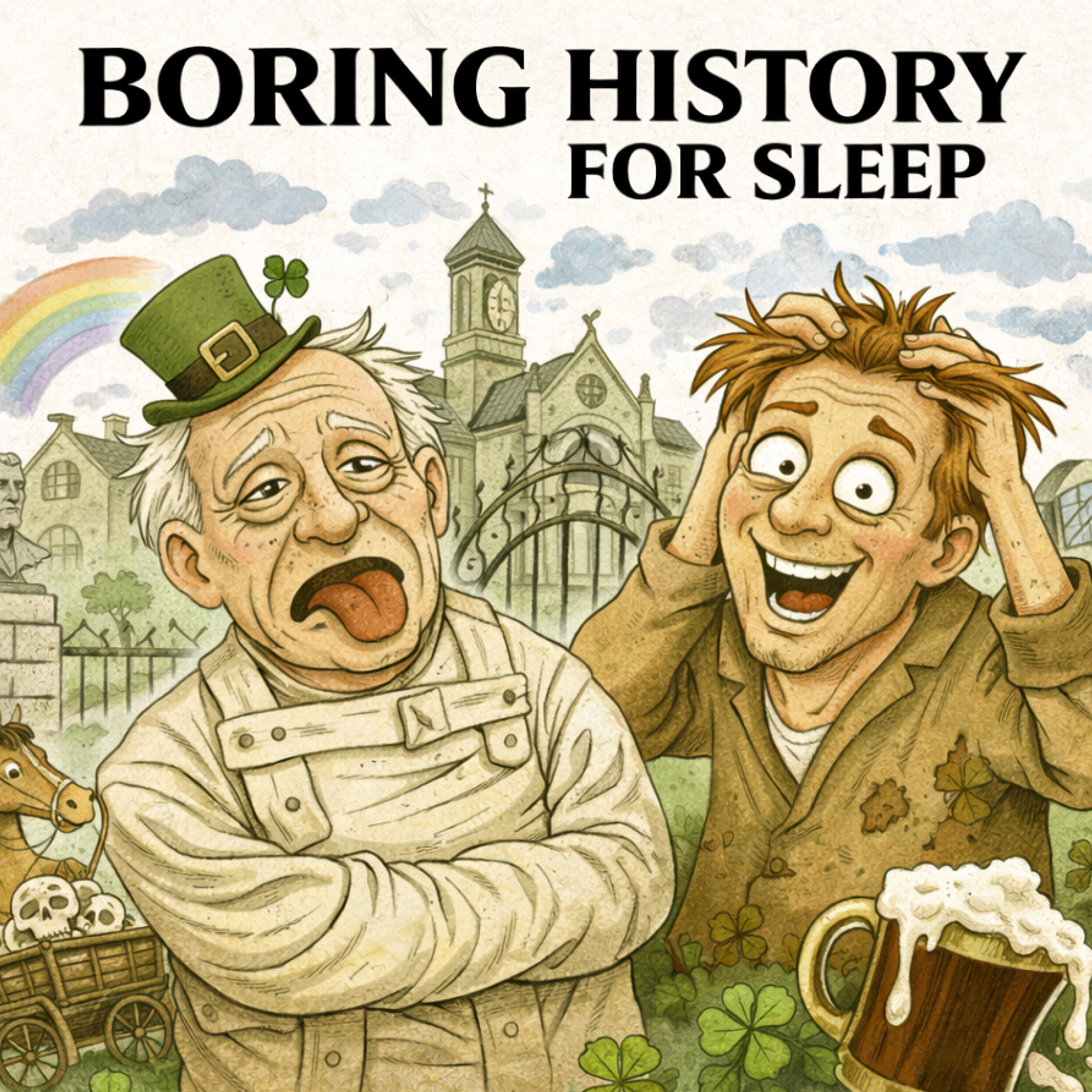 Cover art for the episode "Grangegorman — Ireland’s Darkest Asylum Story 🕯️ | Boring History for Sleep" from Boring History for Sleep
