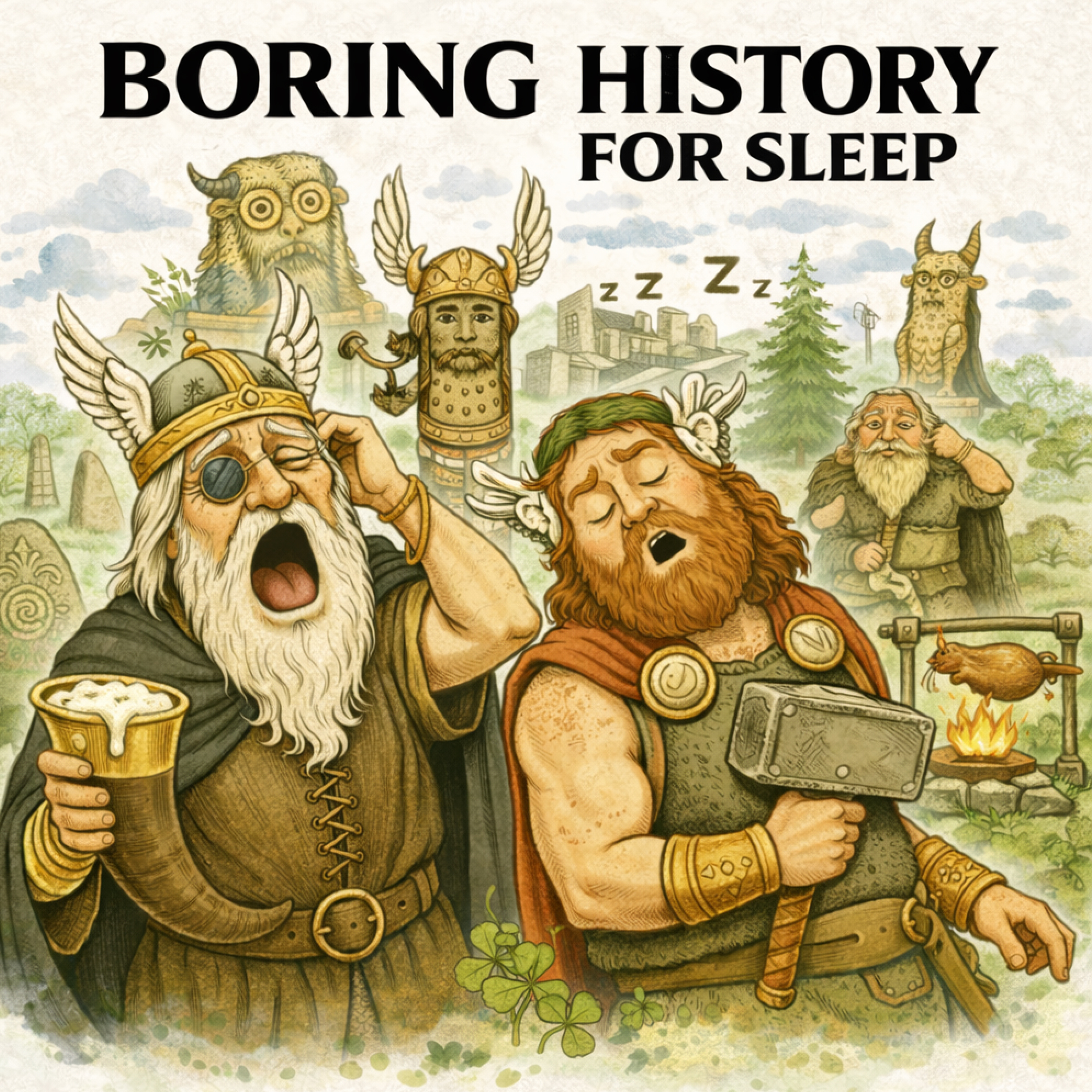 Cover art for the episode "Pagan Europe — Gods, Tribes, and the Sacred World Before Christianity 🌲 | Boring History for Sleep" from Boring History for Sleep