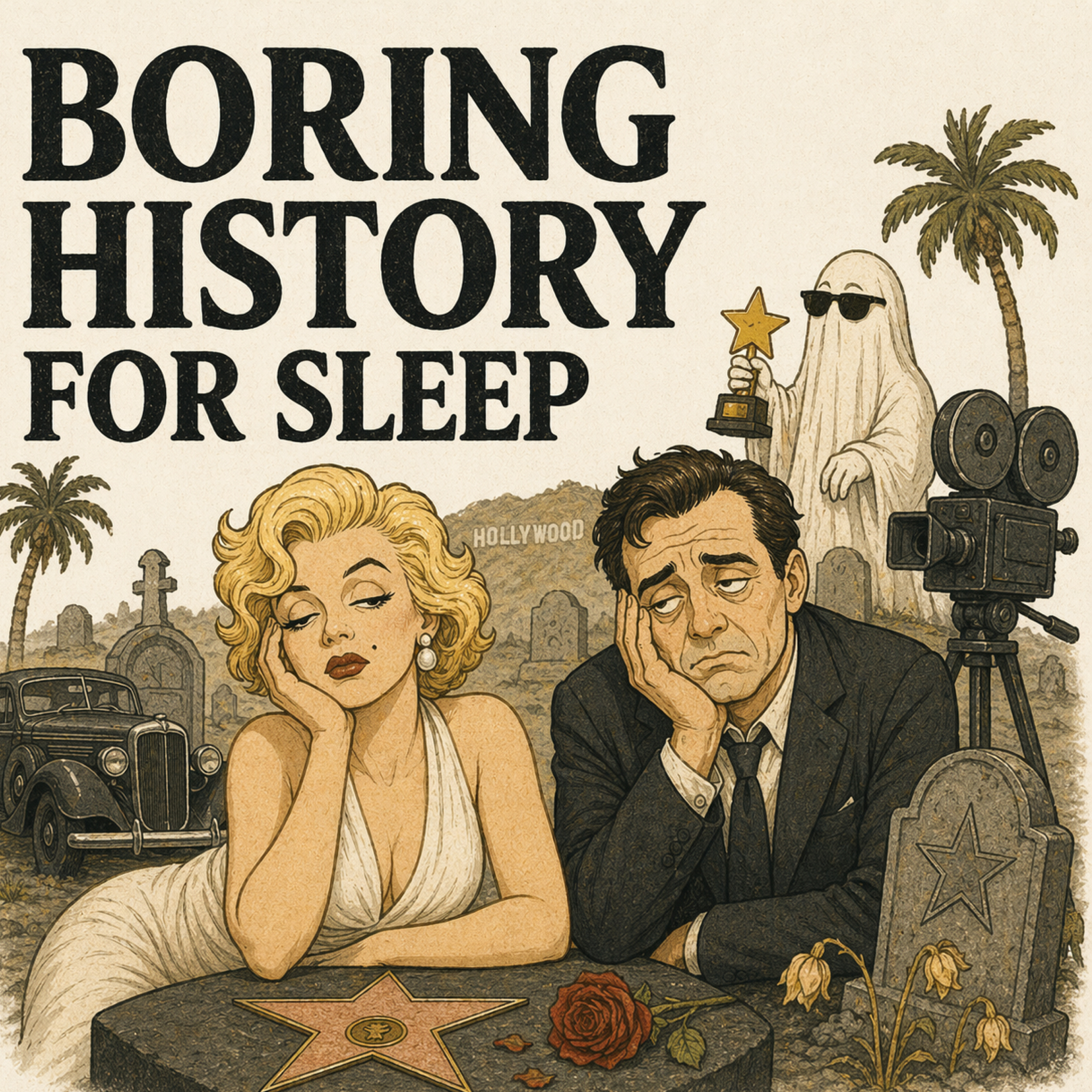 Crime, Scandal & Tragedy in Hollywood’s Graveyard 🎬🪦 | Secrets Beneath the Stars | Boring History For Sleep