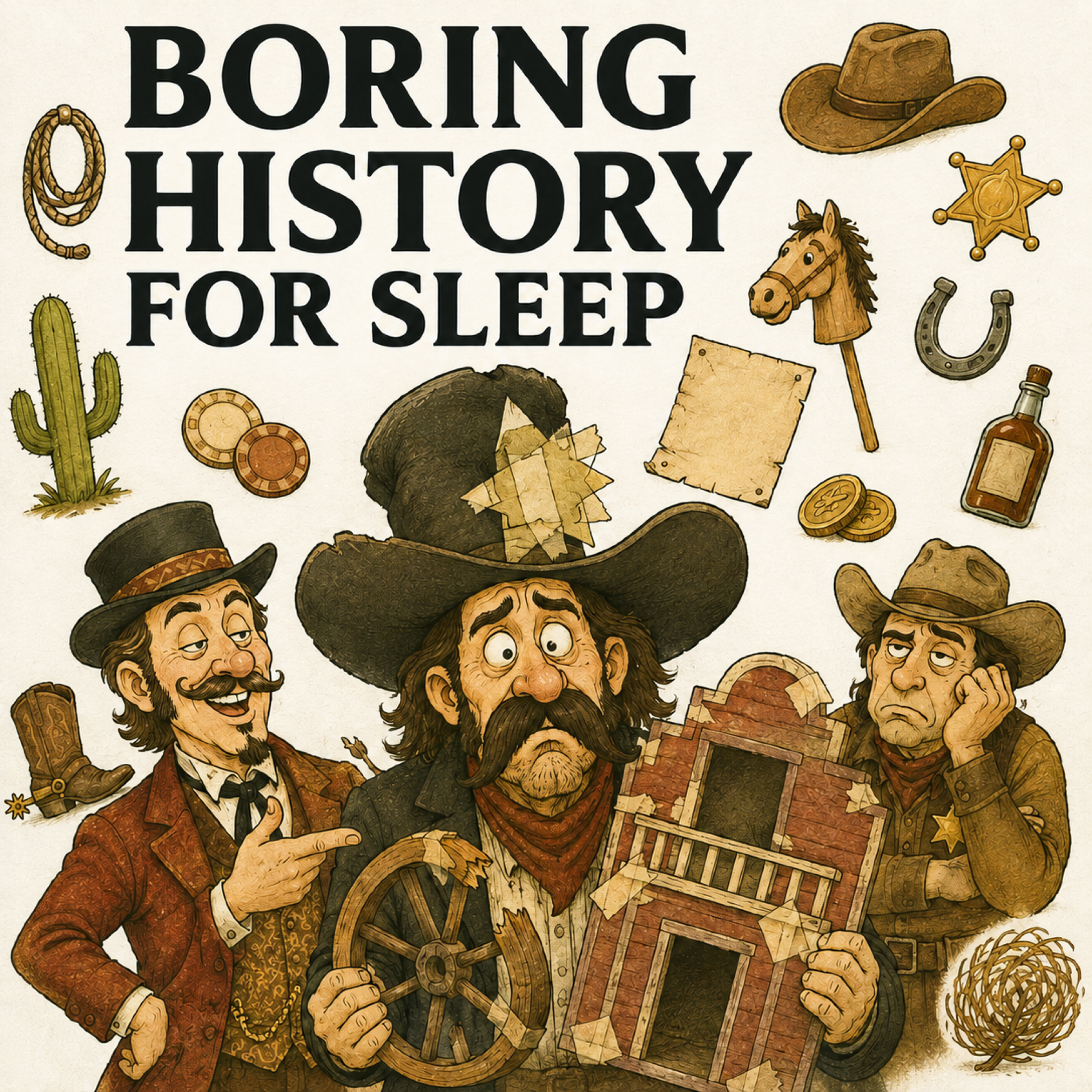 Cover art for the episode "The Wild West Was a Lie 🤠🔫 | What Really Happened on the American Frontier | Boring History For Sleep" from Boring History for Sleep