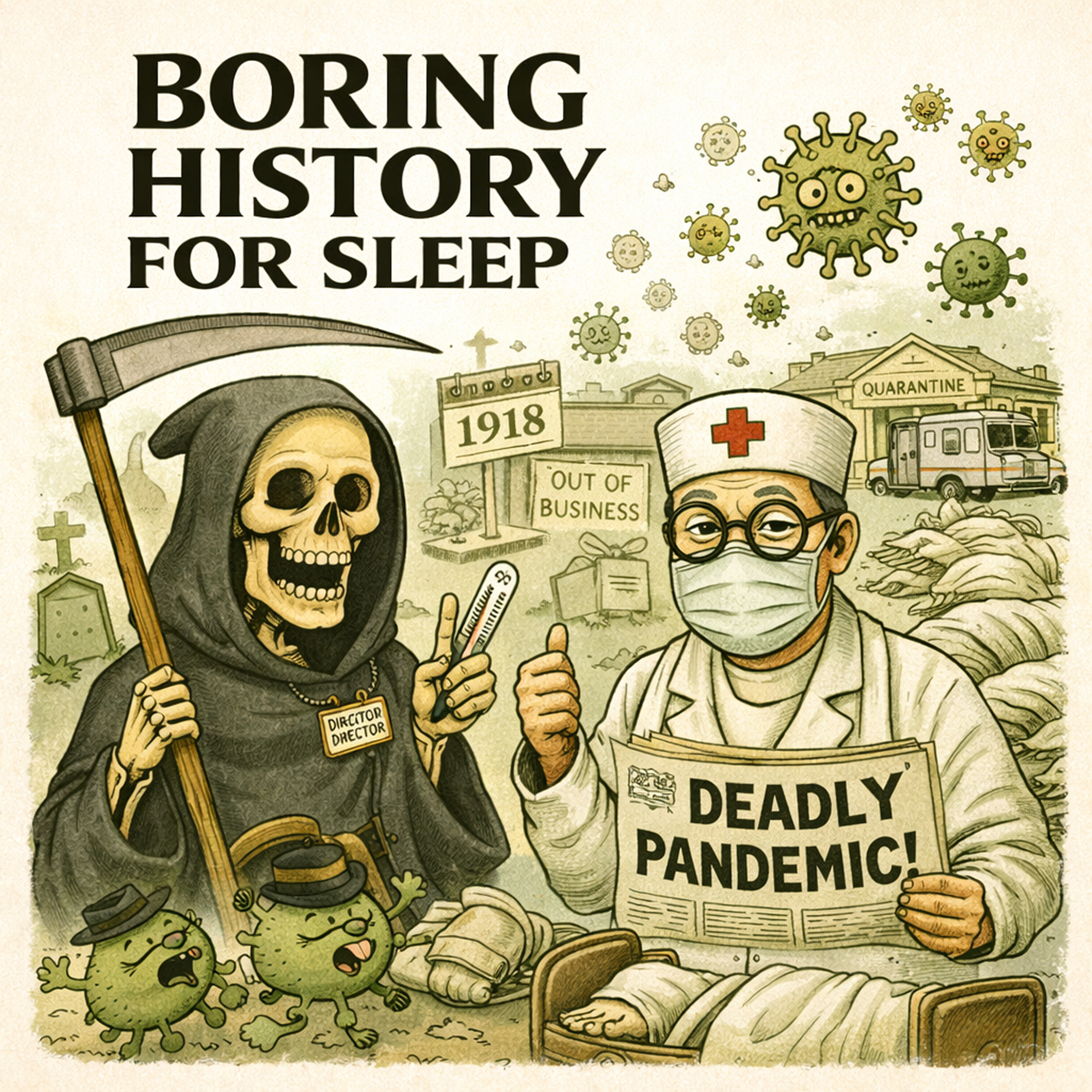 1918: The Deadliest Pandemic in Human History 🦠🌍 | The True Story of the Spanish Flu | Boring History For Sleep
