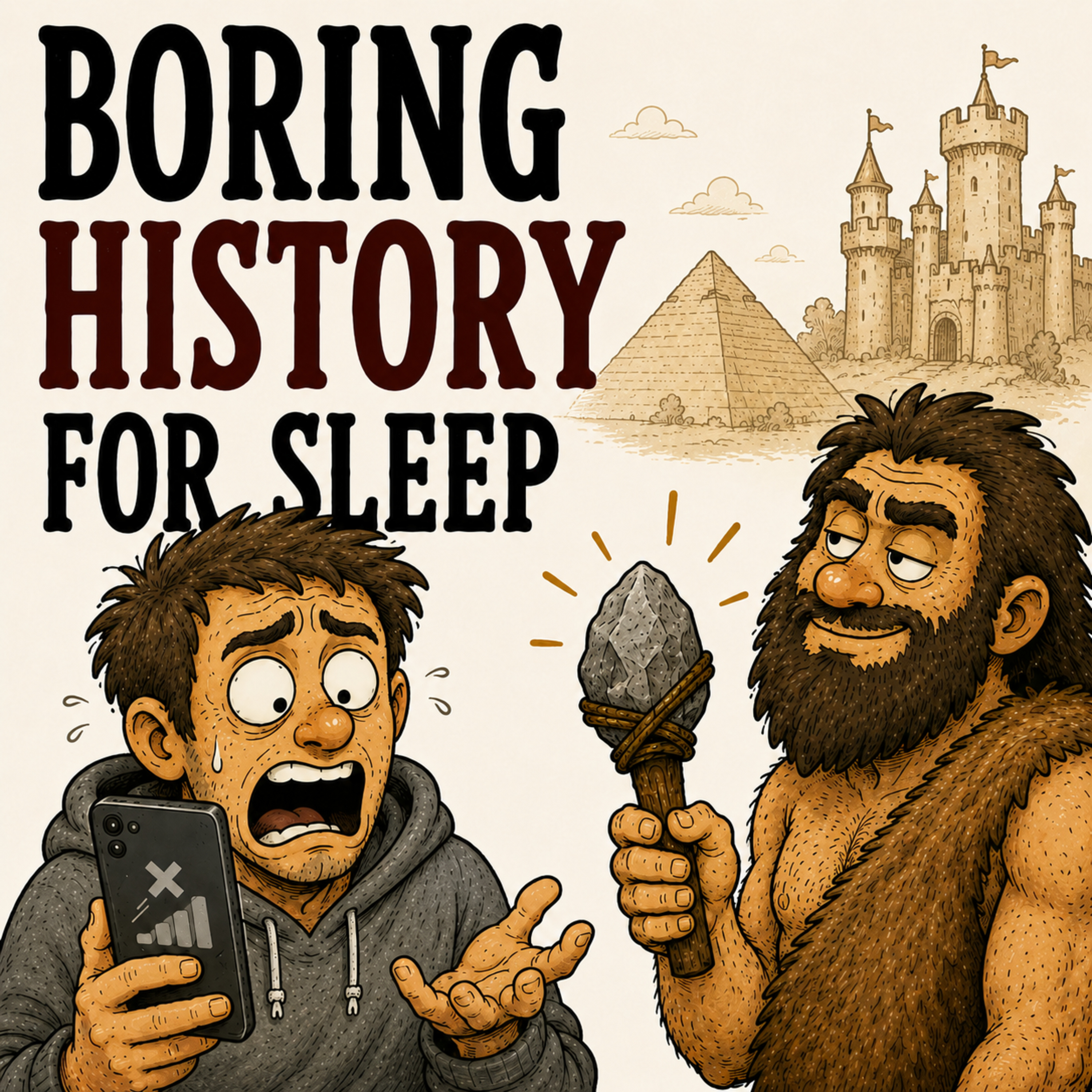 Cover art for the episode "Why You Wouldn’t Survive a Single Day in the Past 🏚️⚔️ | 2 Hours of Brutal Everyday History | Boring History for Sleep" from Boring History for Sleep