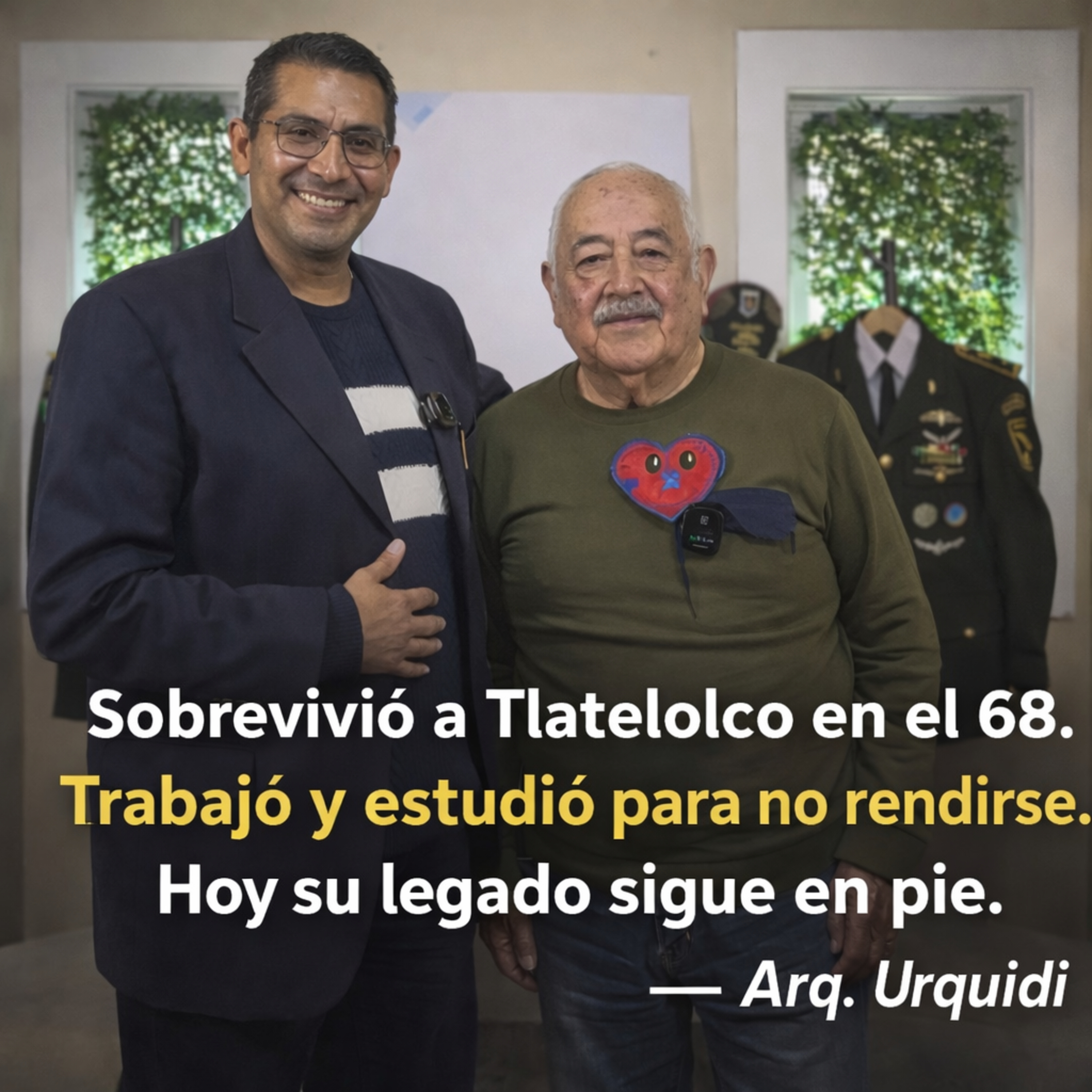Sobrevivió a Tlatelolco 68. Trabajó y estudió para no rendirse. Hoy su legado sigue en pie.” — Arq. Urquidi episode artwork