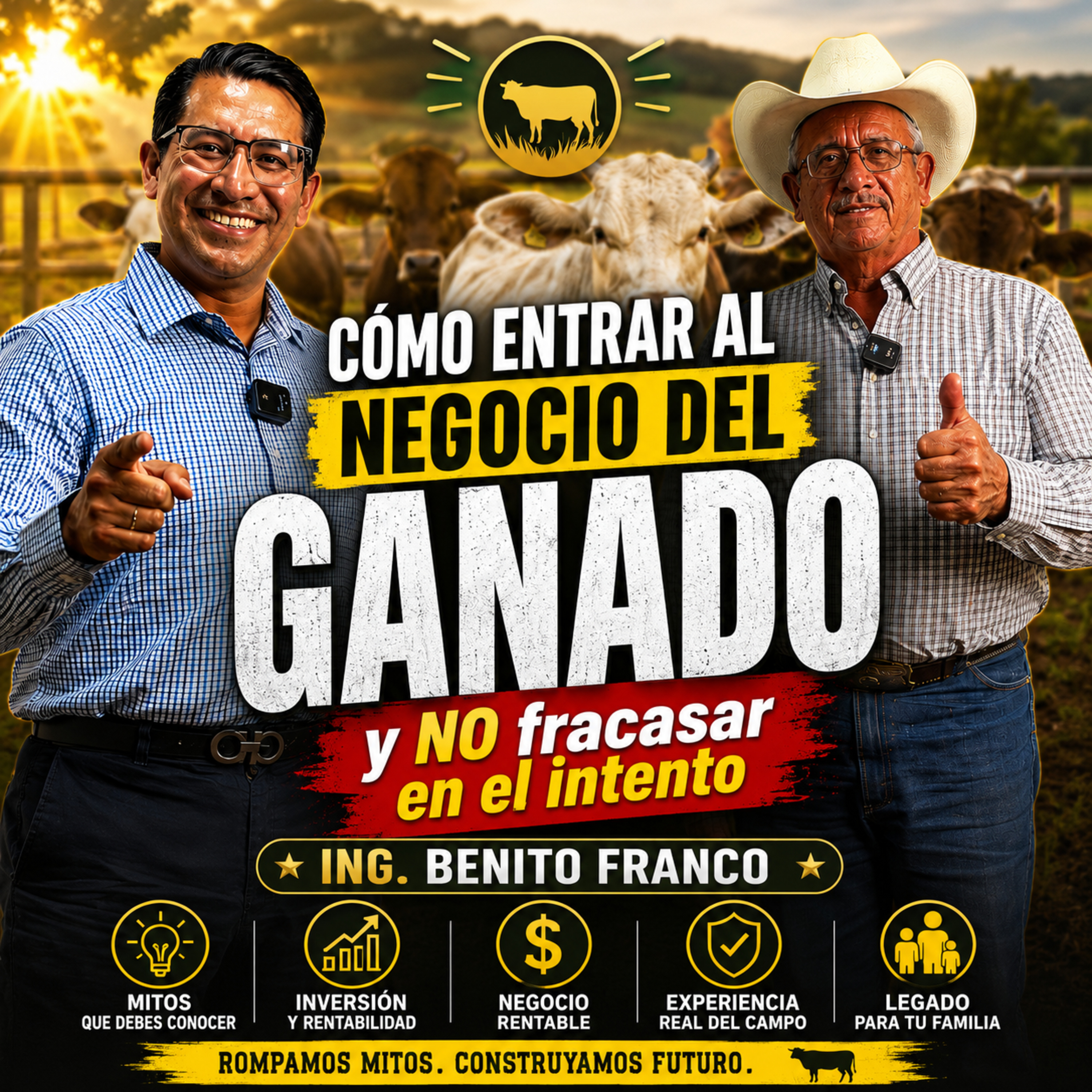 “Cómo Entrar al Negocio del Ganado y NO Fracasar 🐄💰 | Benito Franco Rompe los Grandes Mitos de la Ganadería” episode artwork