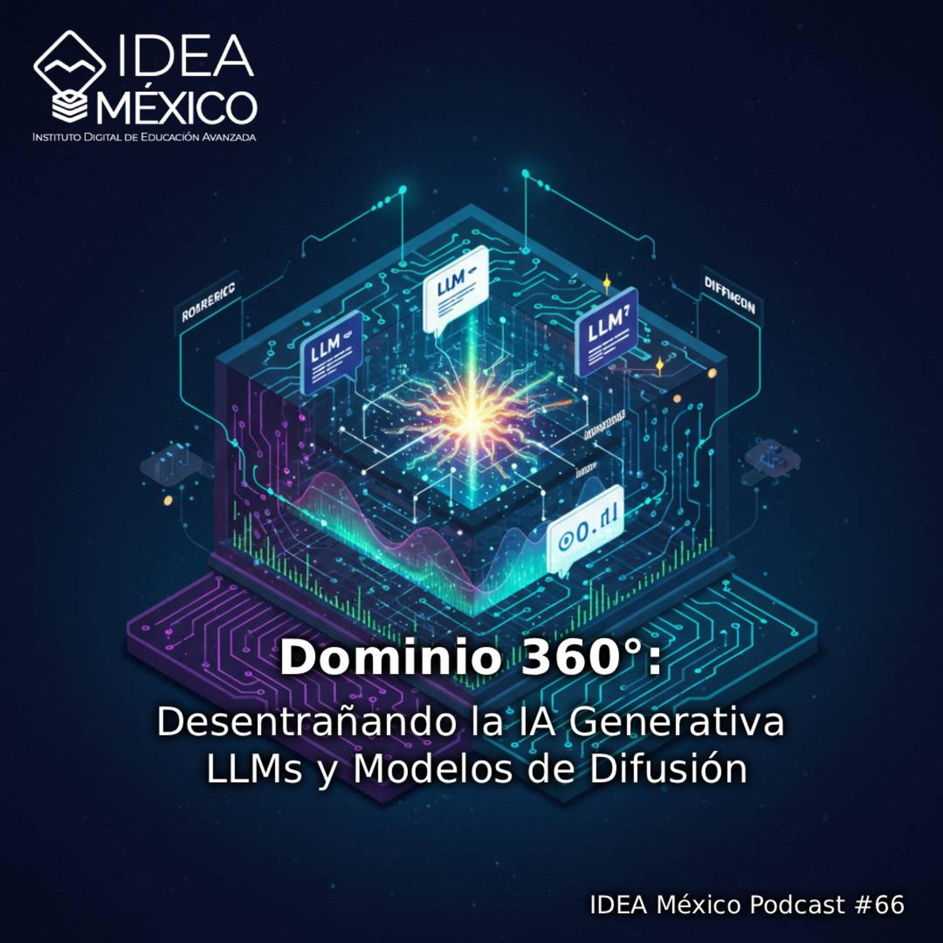 Dominio 360°: Desentrañando la IA Generativa, LLMs y Modelos de Difusión episode artwork