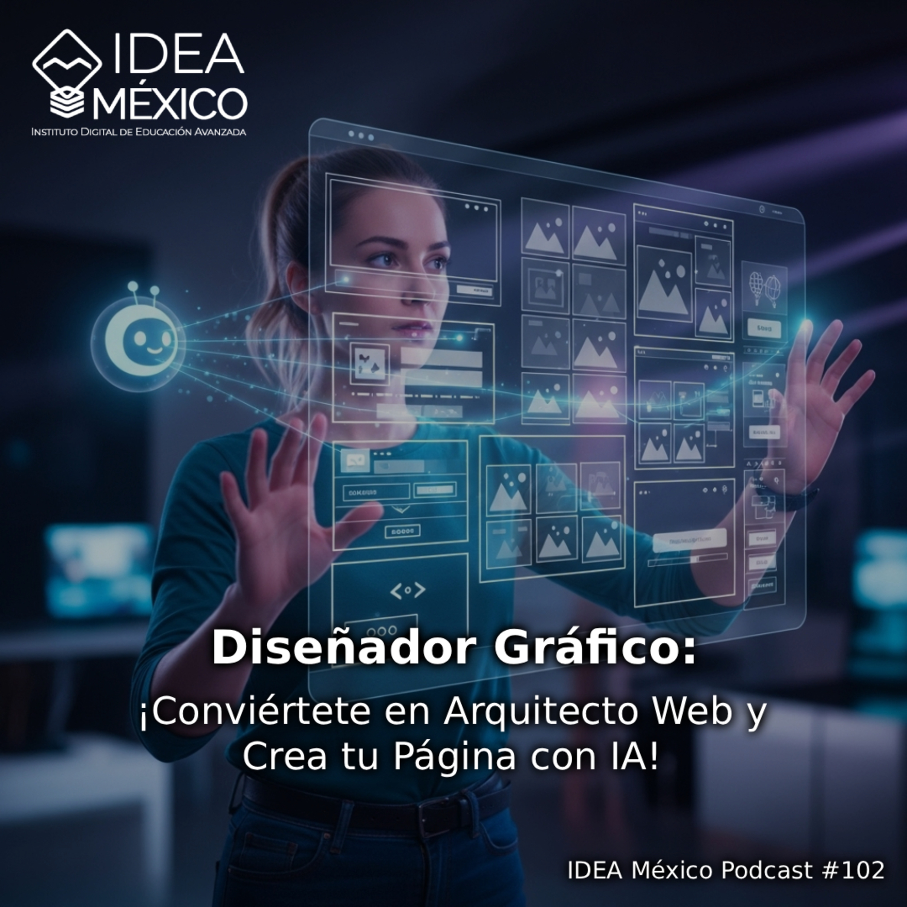Diseñador Gráfico: ¡Conviértete en Arquitecto Web y Crea tu Página con IA! episode artwork