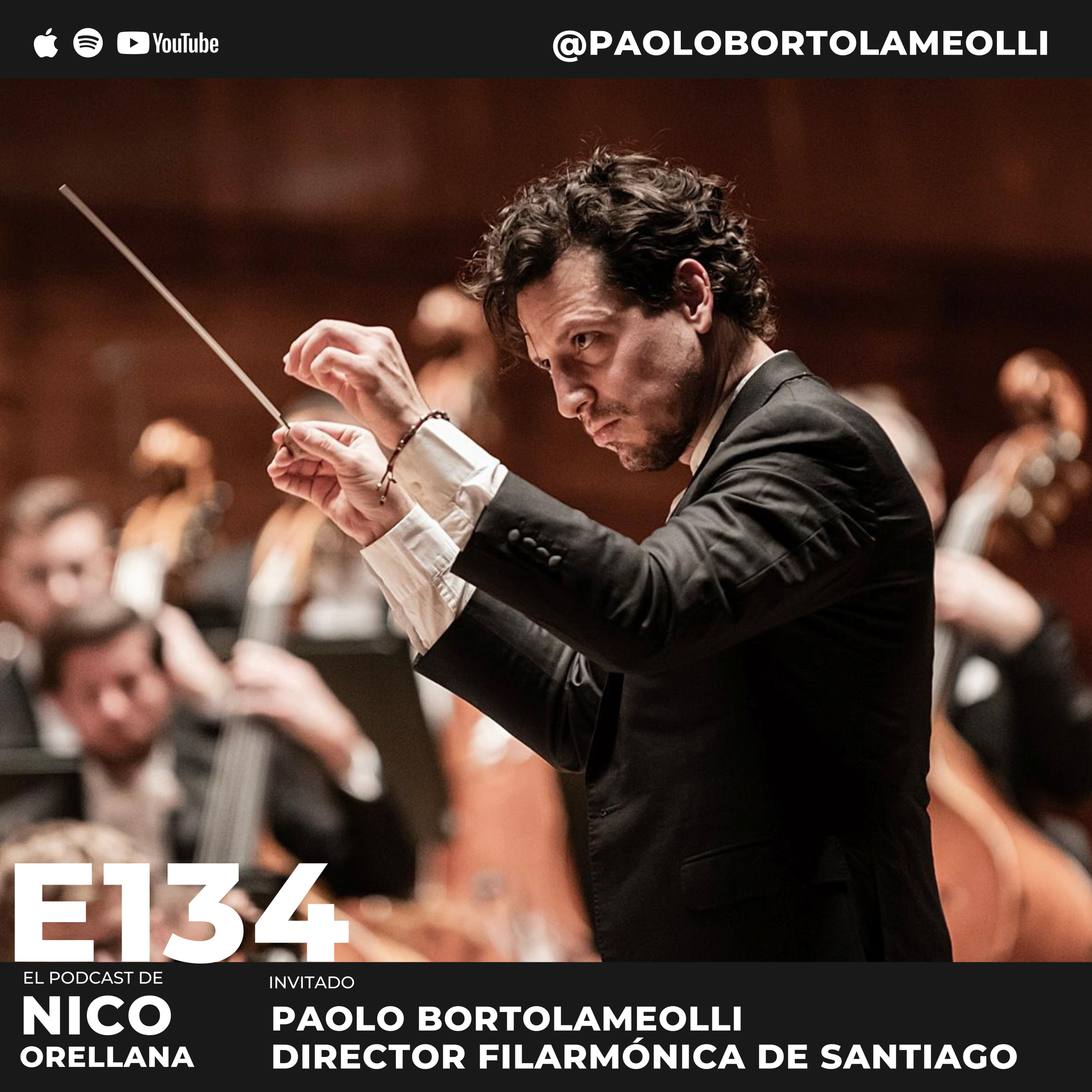 Este músico cumplió su sueño de dirigir la Filarmónica de Santiago con Paolo Bortolameolli #134