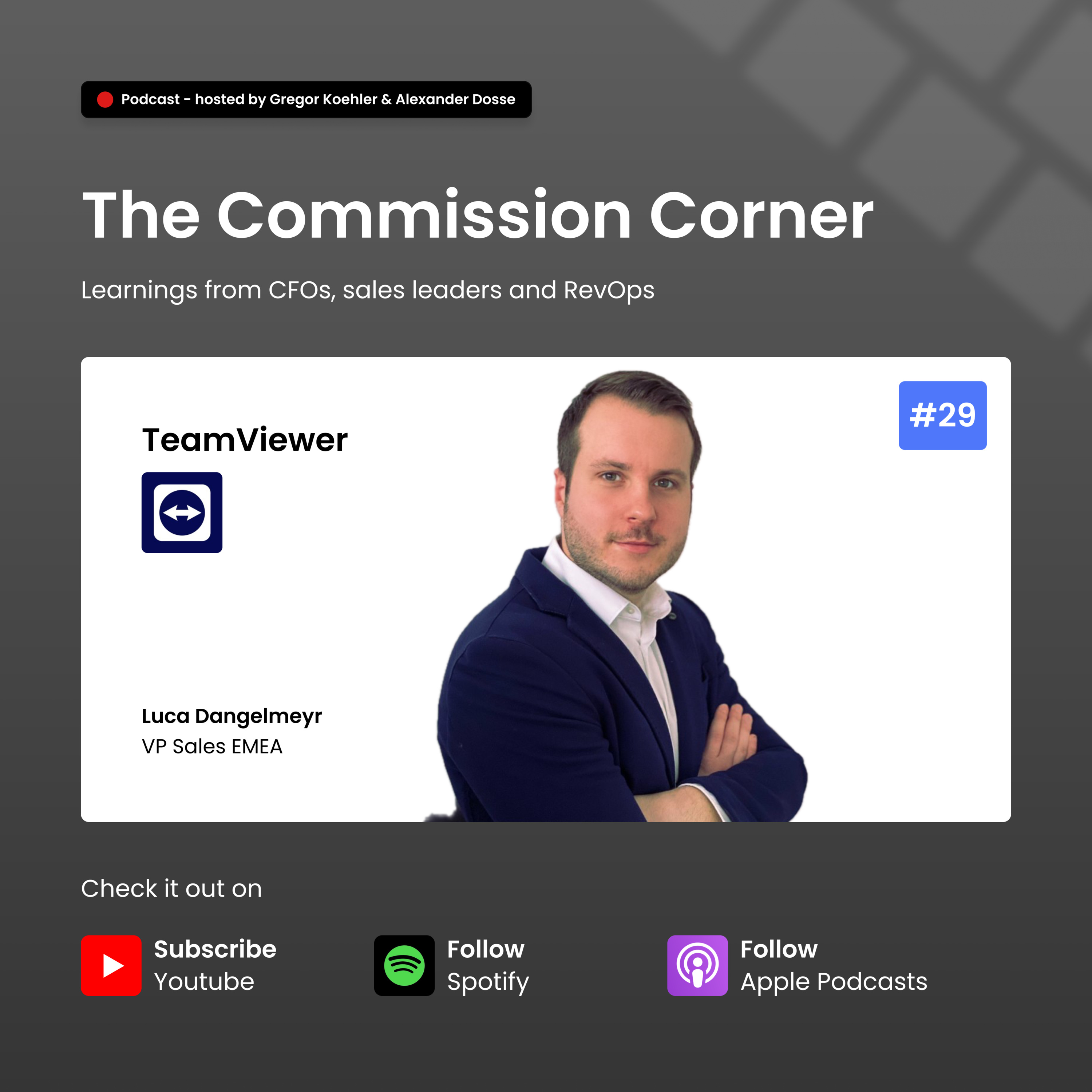 🇩🇪 #29 - Vom SDR zum VP Sales: Wie Luca Dangelmeyr 100 Sales-Reps bei TeamViewer führt episode artwork