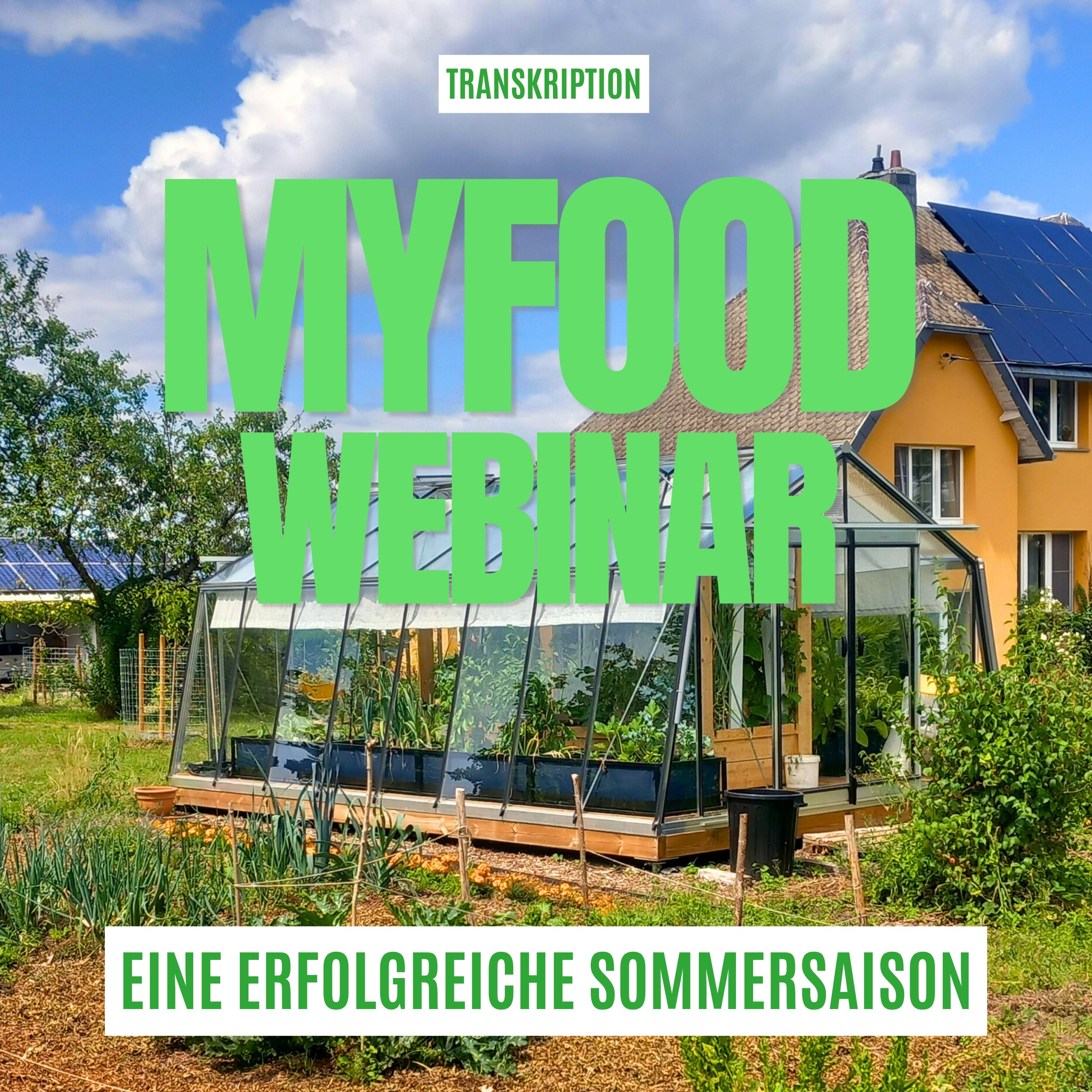 Sommer im Gewächshaus: So meistert ihr die Hitze – Myfood Webinar Nr. 42 – Episode #2 episode artwork