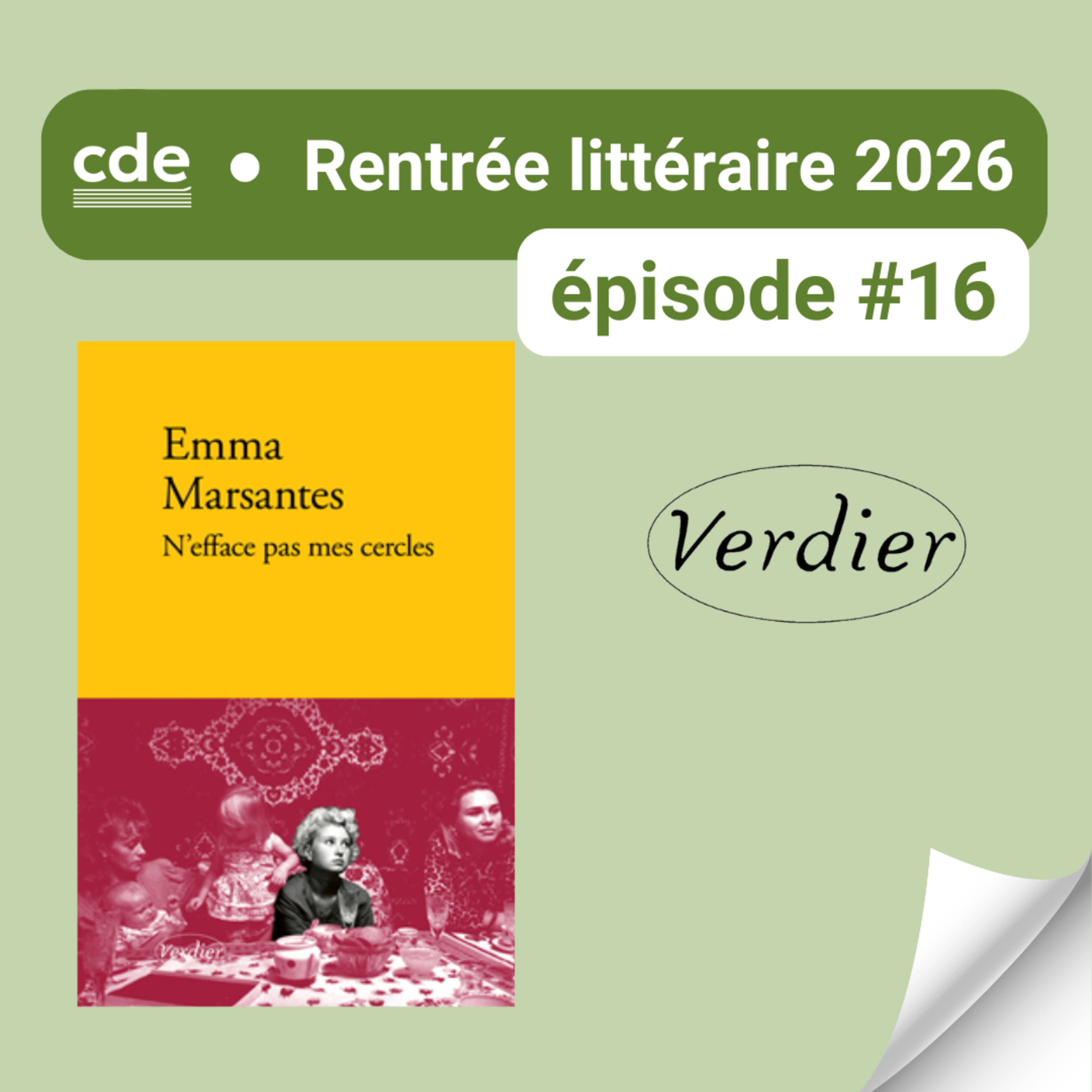 E16 - "N'efface pas mes cercles", d'Emma Marsantes - EDITIONS VERDIER