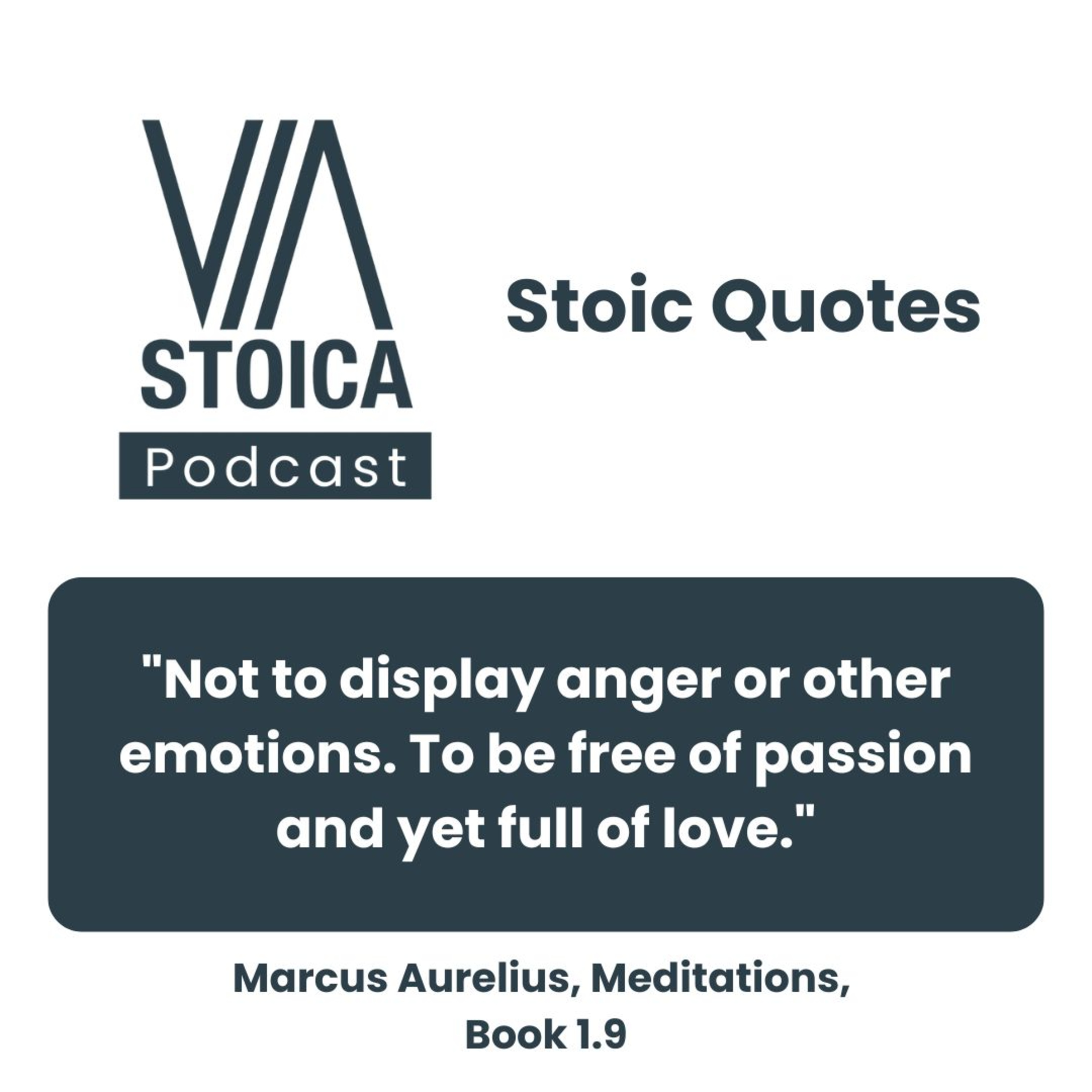 Stoic Quote: How to Be Free of Passion and Full of Love