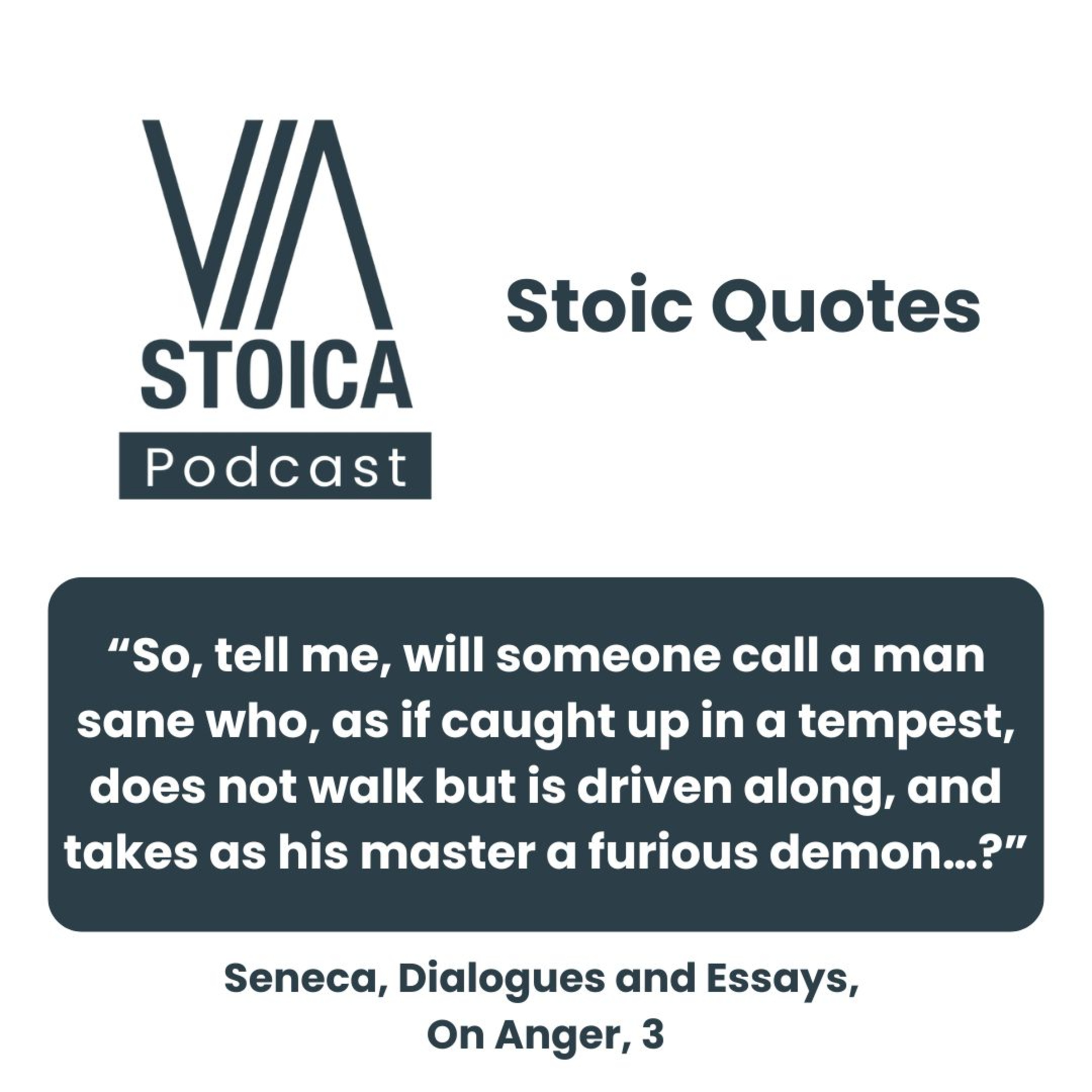 Stoic Quote: Seneca on Anger as Momentary Madness