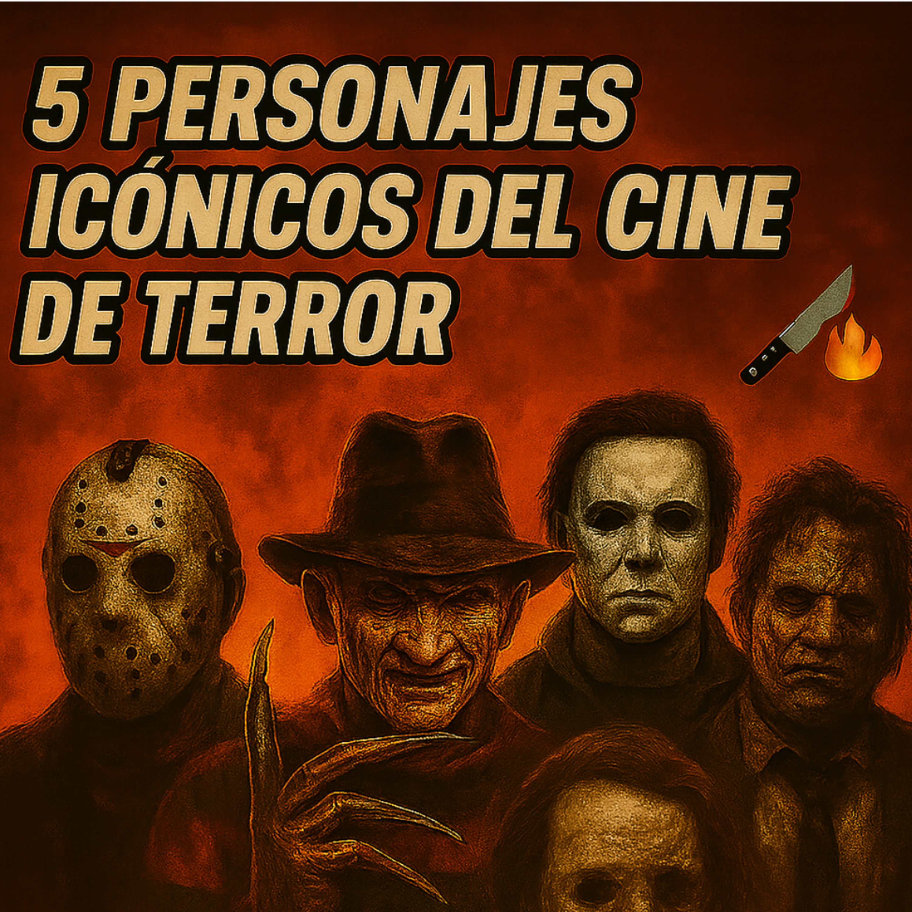 5 PERSONAJES ICÓNICOS DEL CINE DE TERROR 🔪🔥| S.18 episode artwork