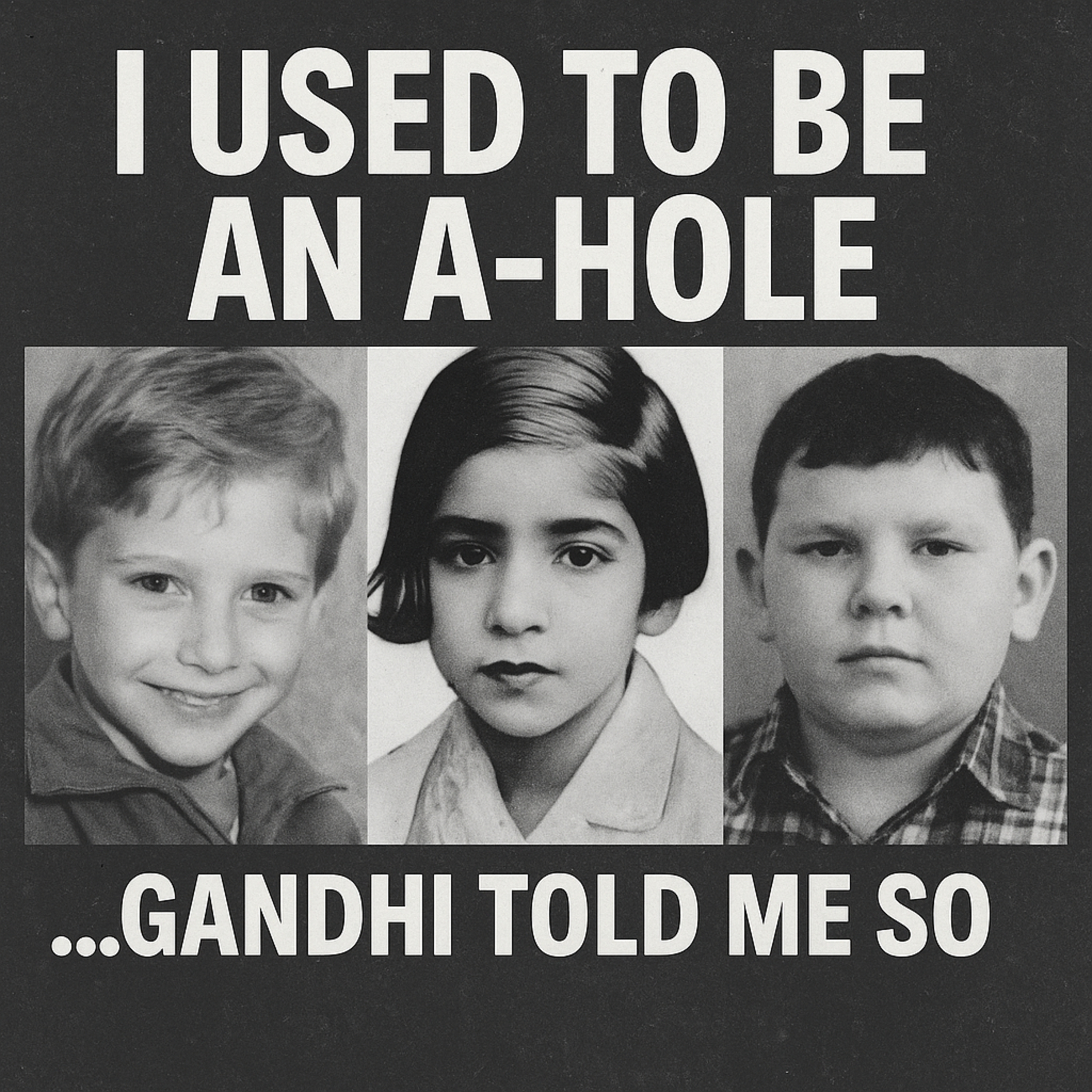 I used to be an a-hole, but really I'm a king. Gandhi said so.
