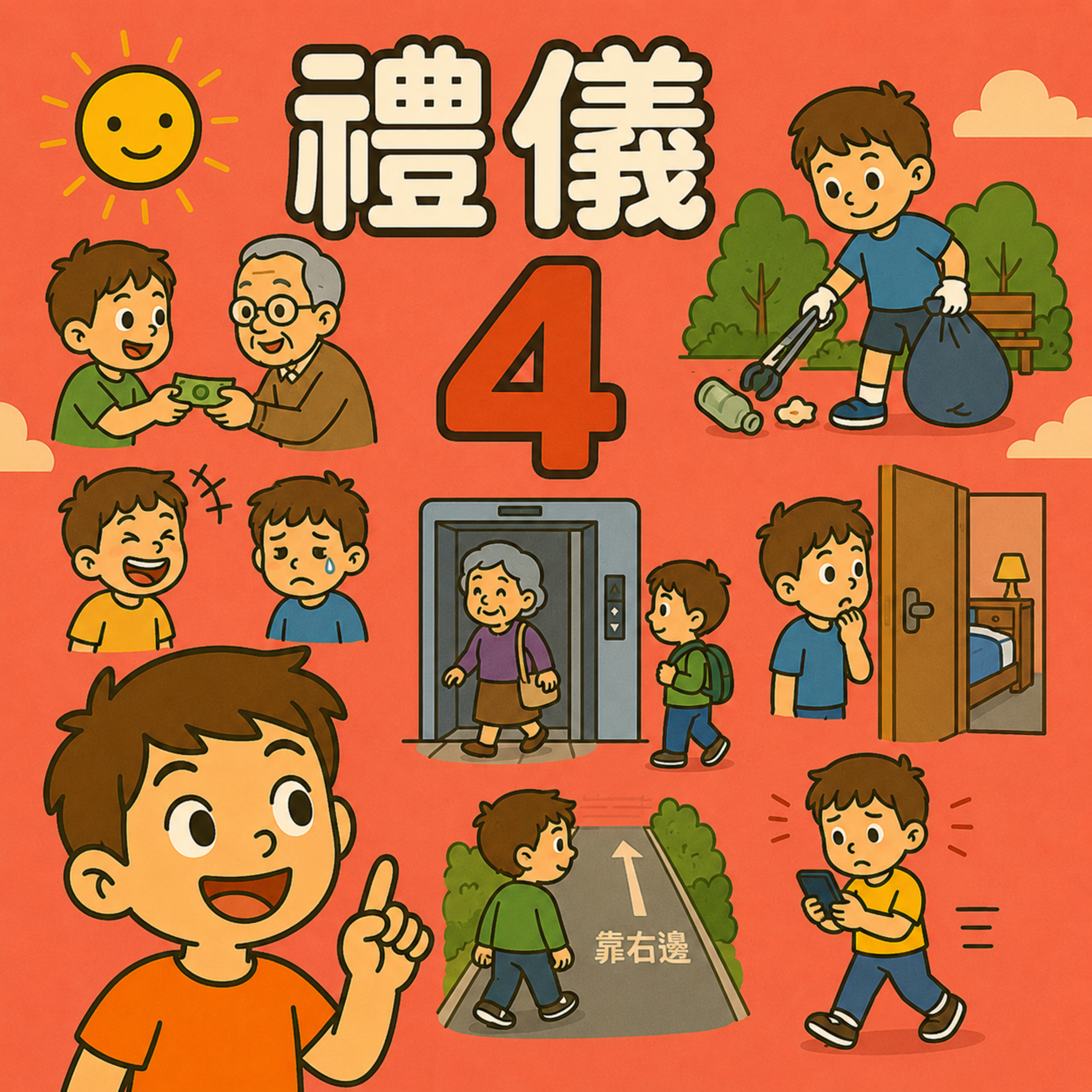 為什麼在樓梯或人行道上走路要靠右邊？ Why do we keep to the right on stairs and sidewalks？