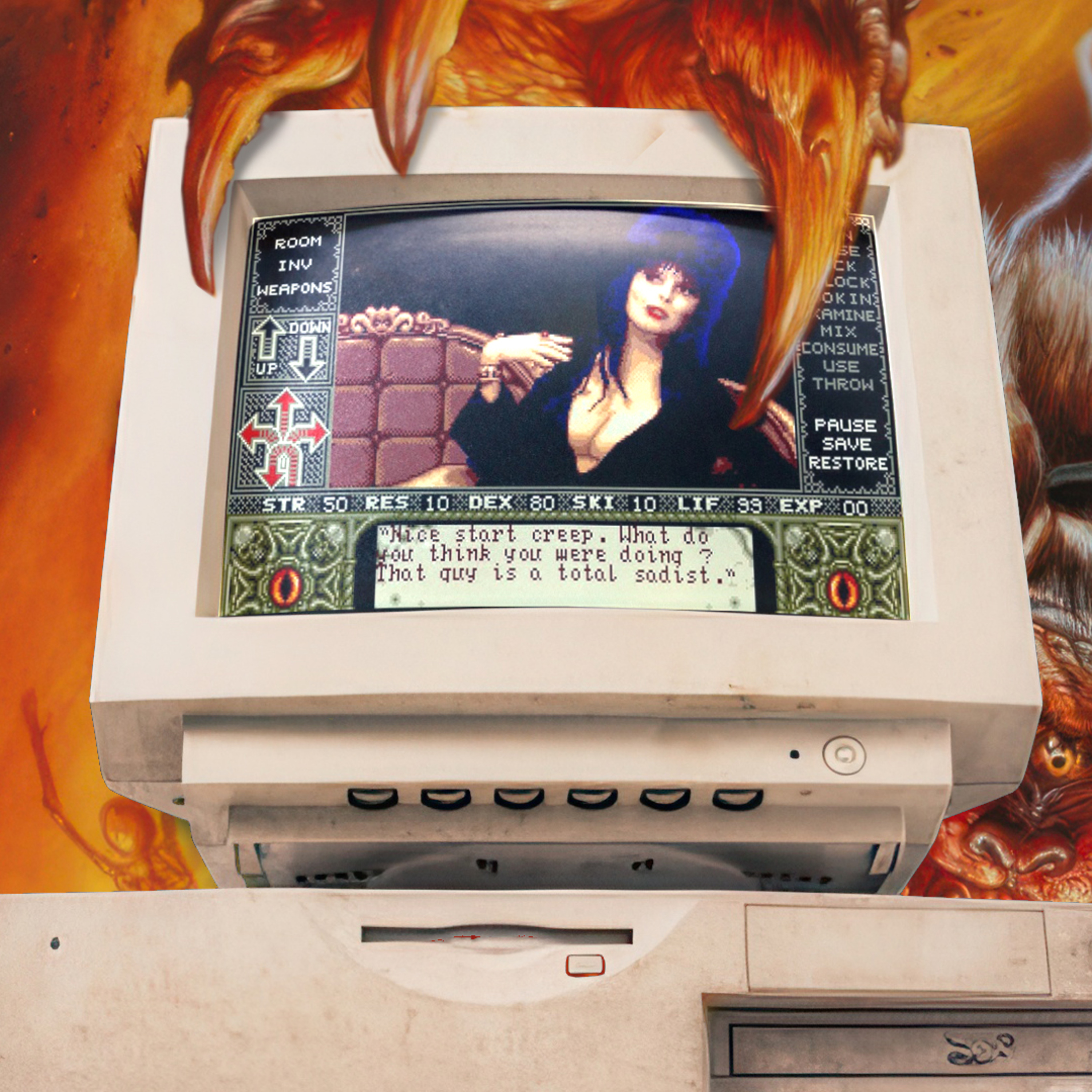 Strona B I seria Elvira oraz Waxworks i Personal Nightmare episode artwork