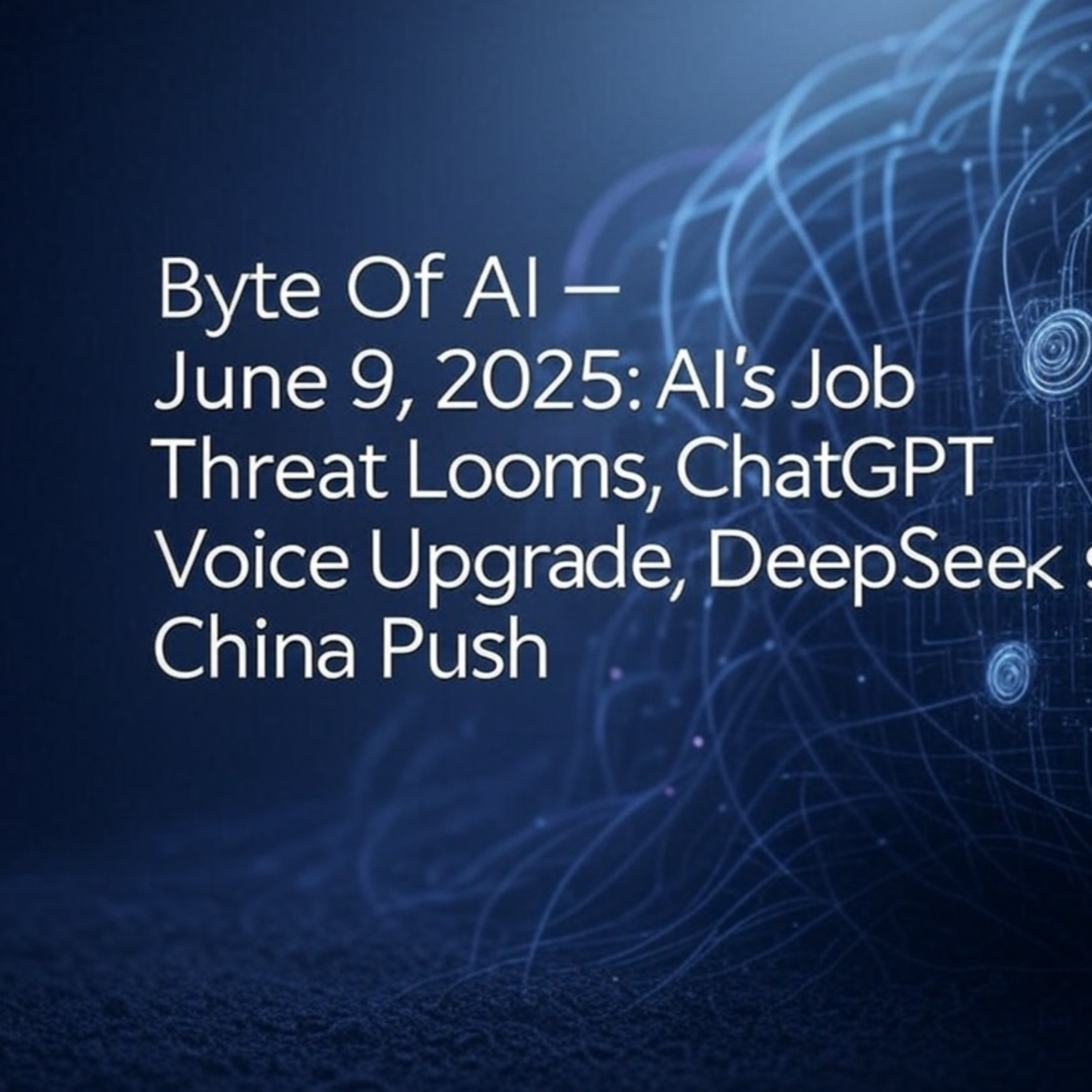 Byte Of AI – June 9, 2025: AI’s Job Threat Looms, ChatGPT Voice Upgrade, DeepSeek’s China Push