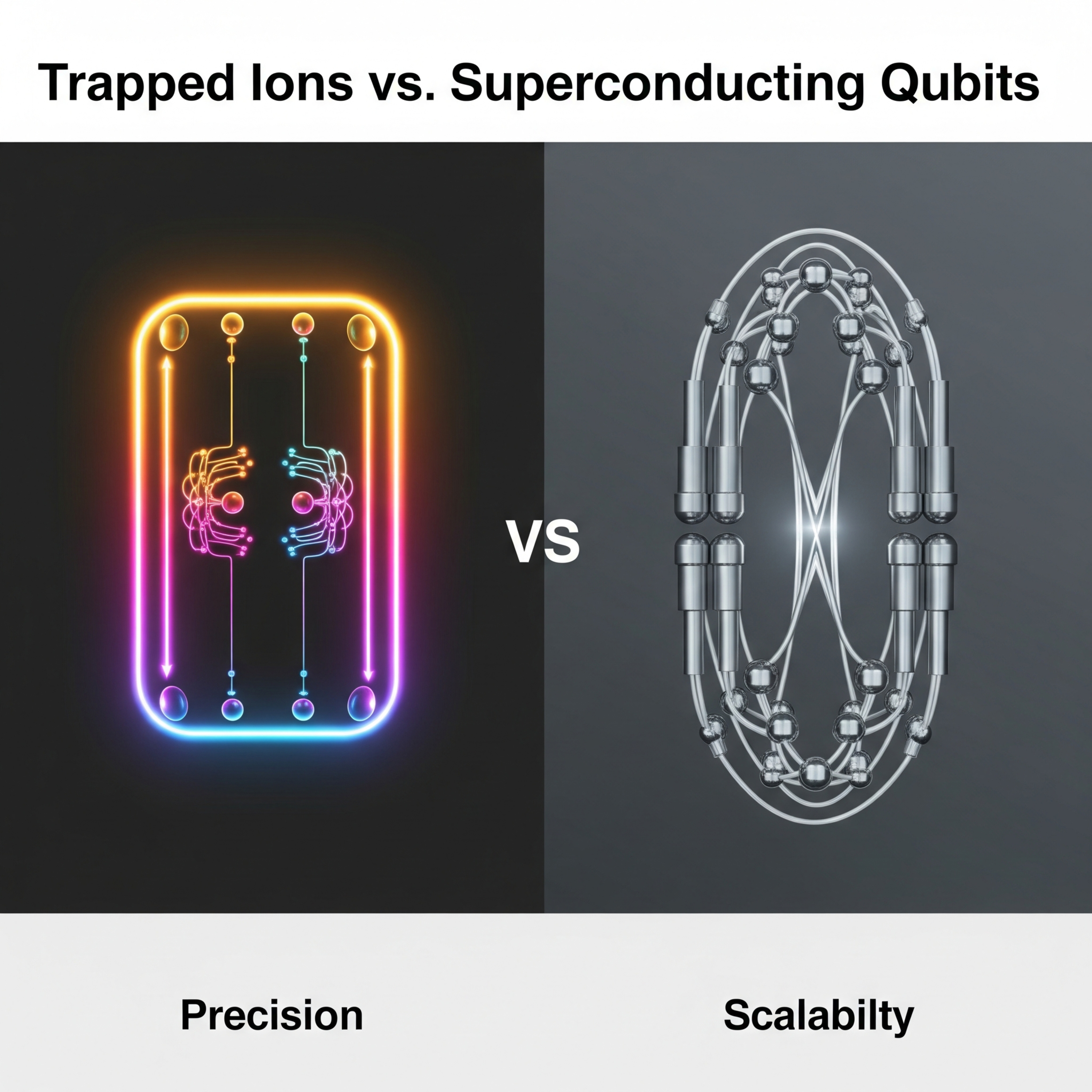 Trapped Ions vs. Superconducting Qubits episode artwork