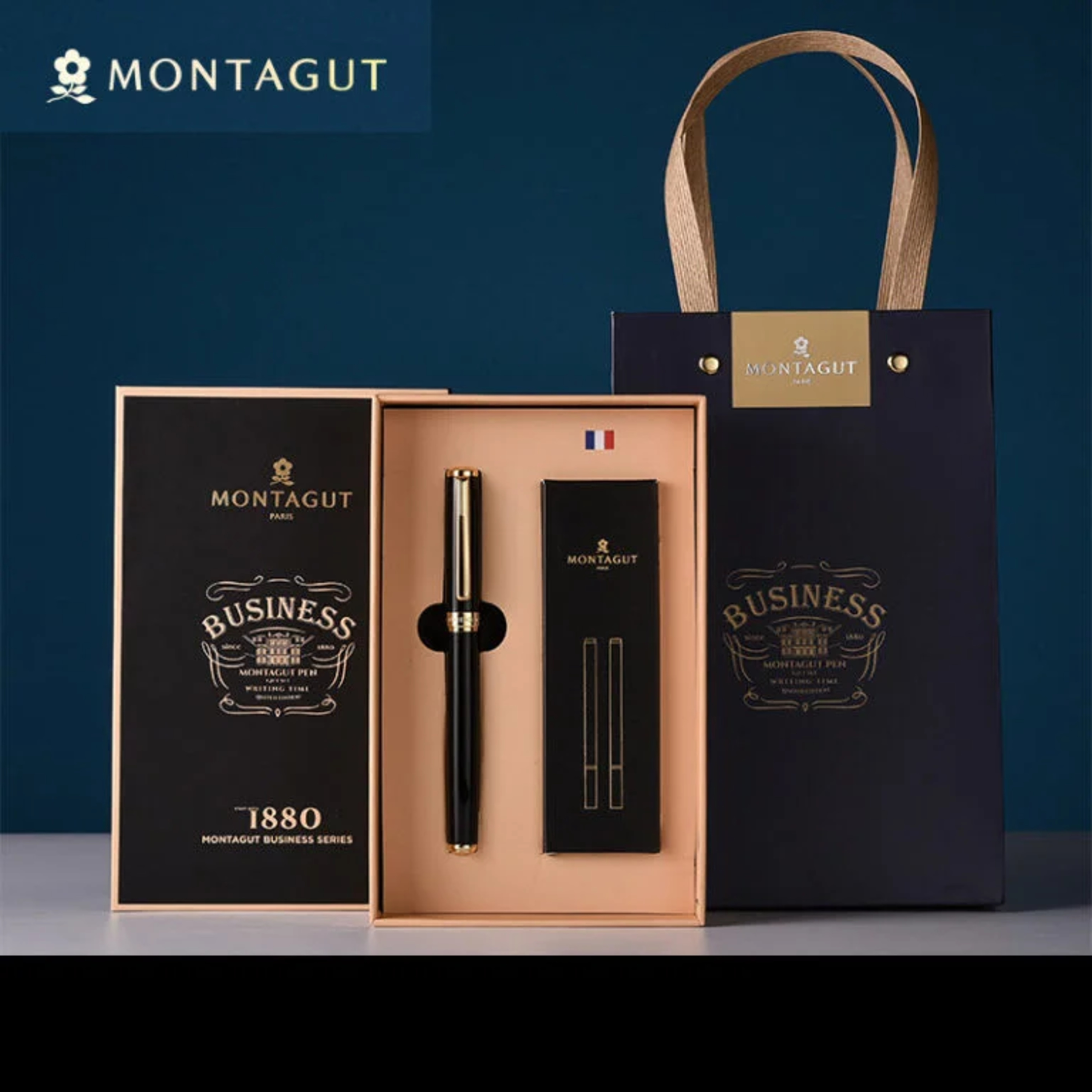 Bút bi ký tên Montagut 066 màu đen quà tặng doanh nghiệp episode artwork