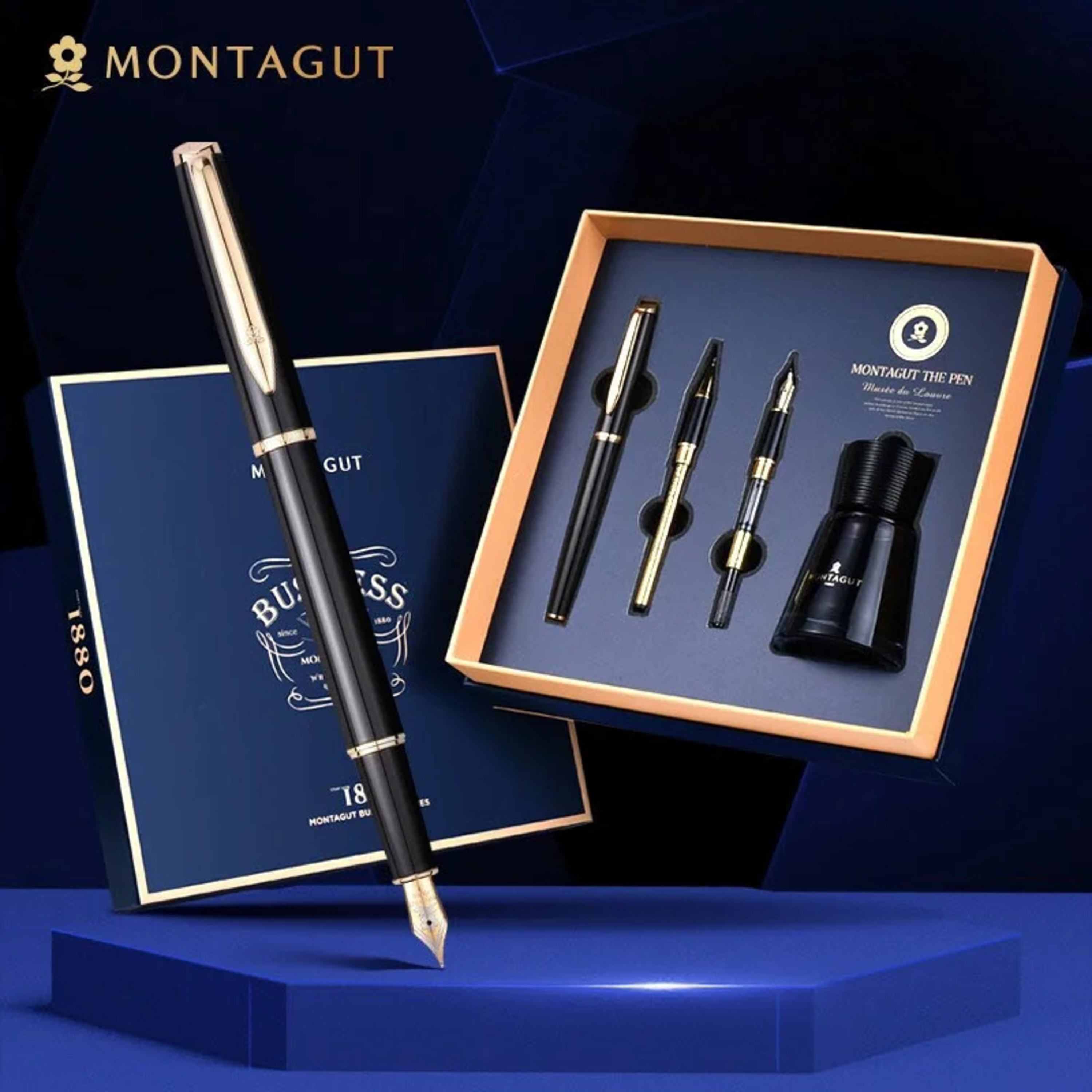 Bút ký tên Montagut 086 chính hãng màu đen làm quà tặng doanh nghiệp episode artwork