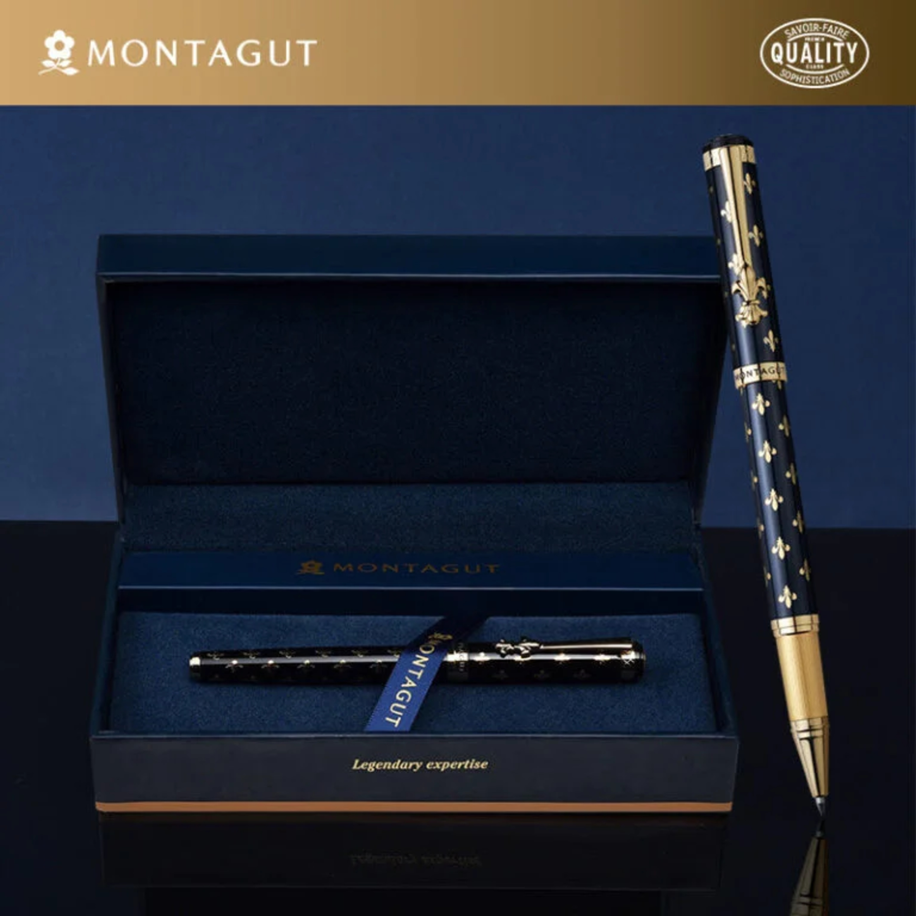 Bút bi ký tên Montagut họa tiết Monogram màu xanh episode artwork
