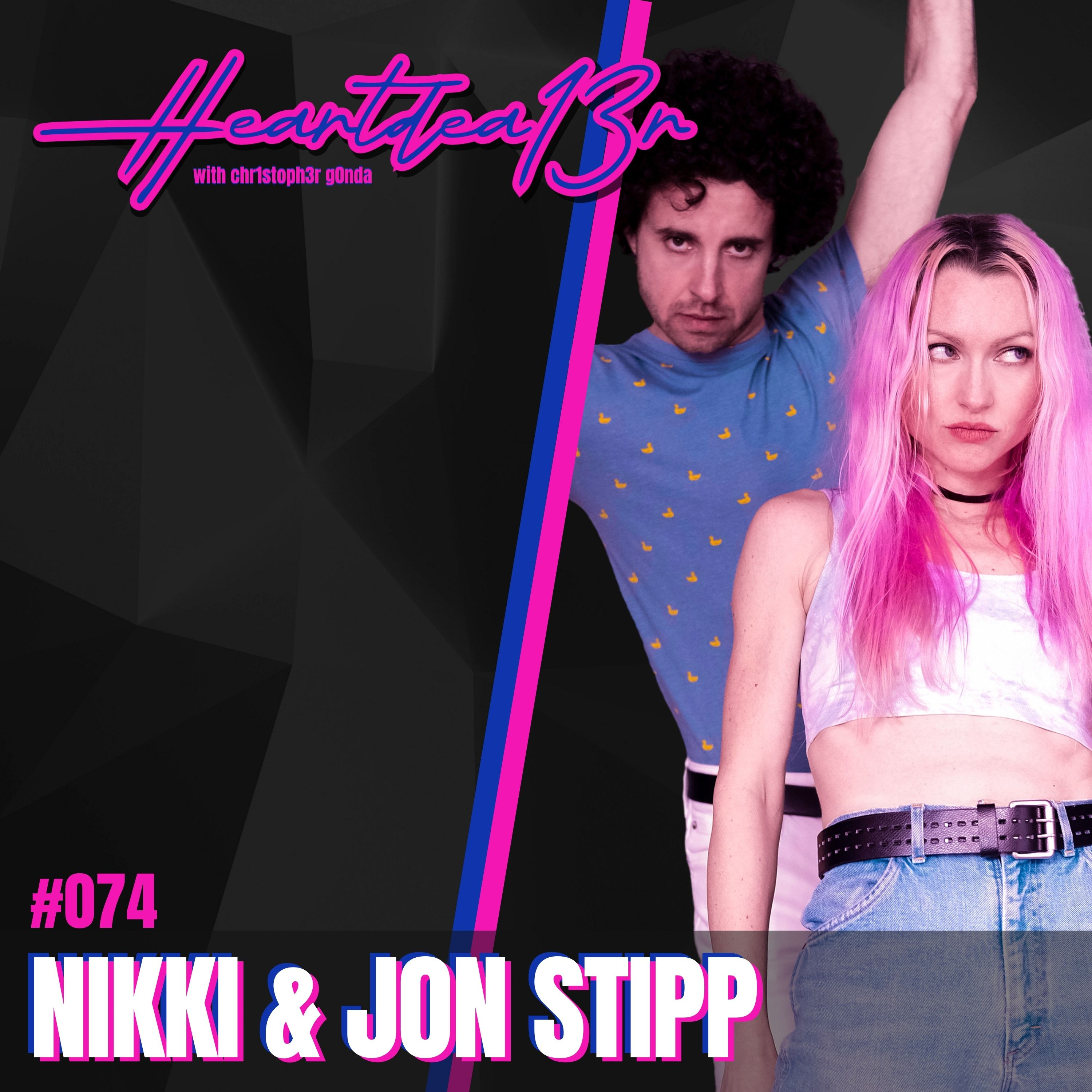 Nikki & Jon Stipp on Hooked Like Helen, Trauma, Sobriety, Mental Health & Healing with Music // #074 episode artwork
