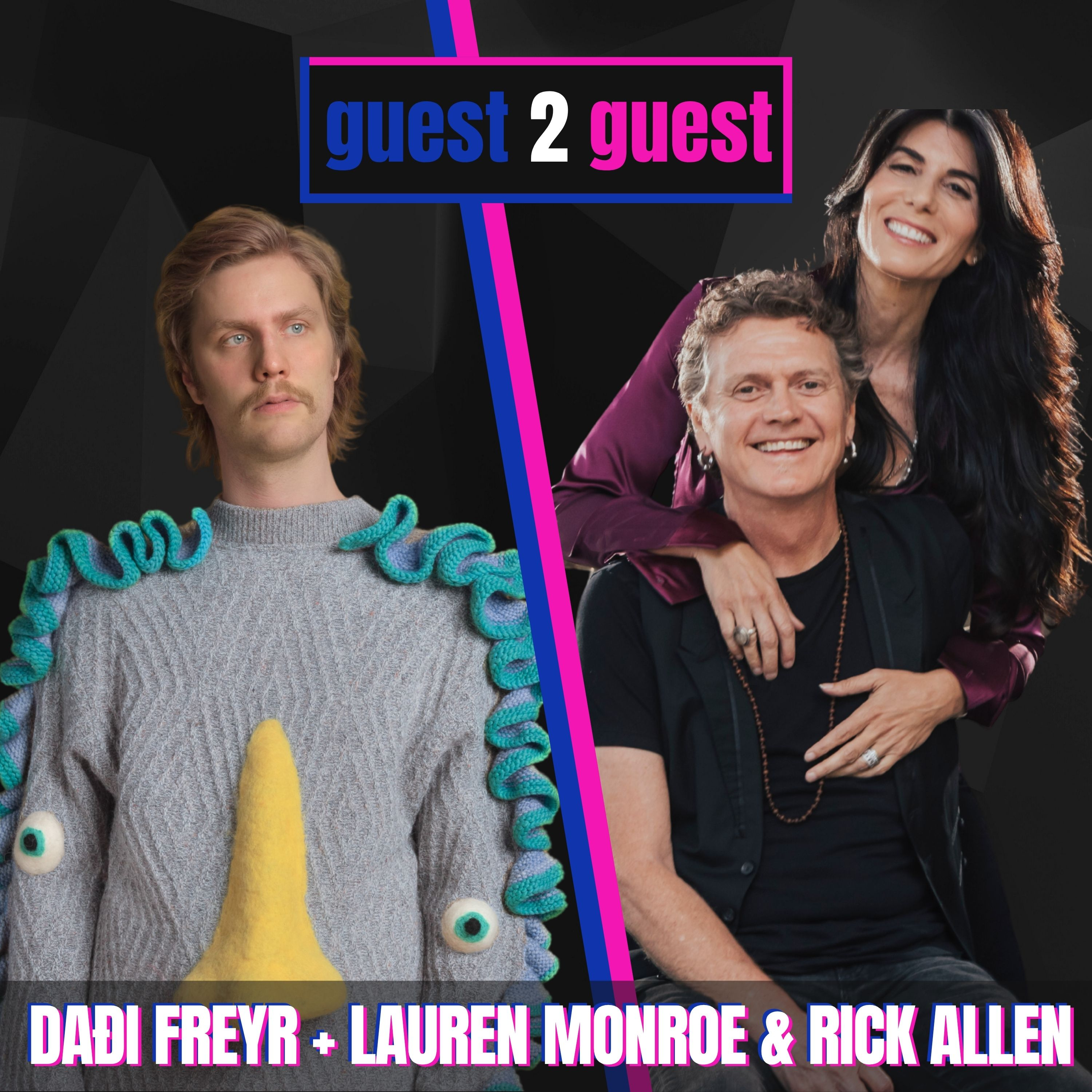 Daði Freyr x Lauren Monroe & Rick Allen on AI and Artistic Creation // guest 2 guest #010 episode artwork
