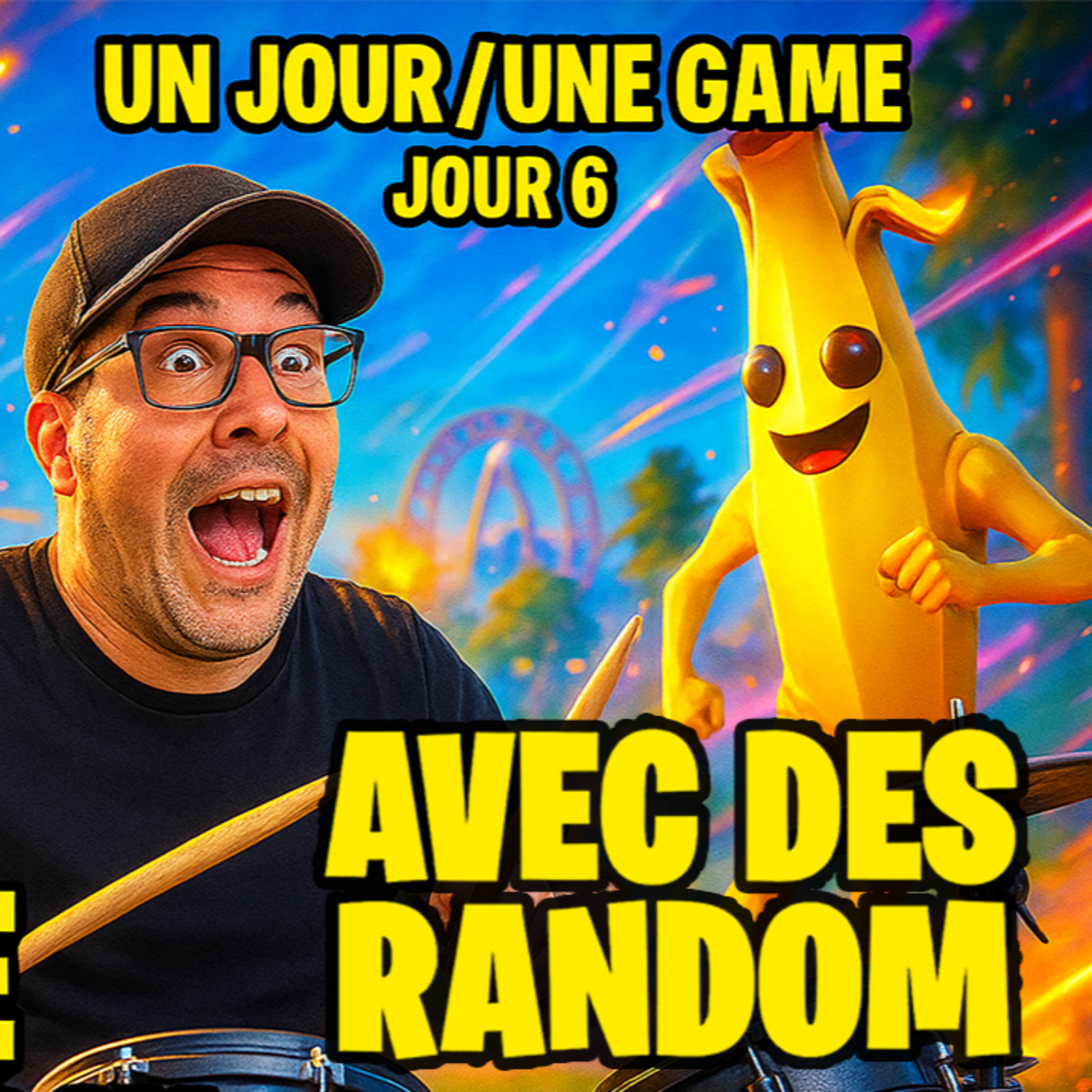 Jour 6 - JE TOMBE SUR 3 RANDOMS... GAME DINGUE avec ma batterie ! episode artwork