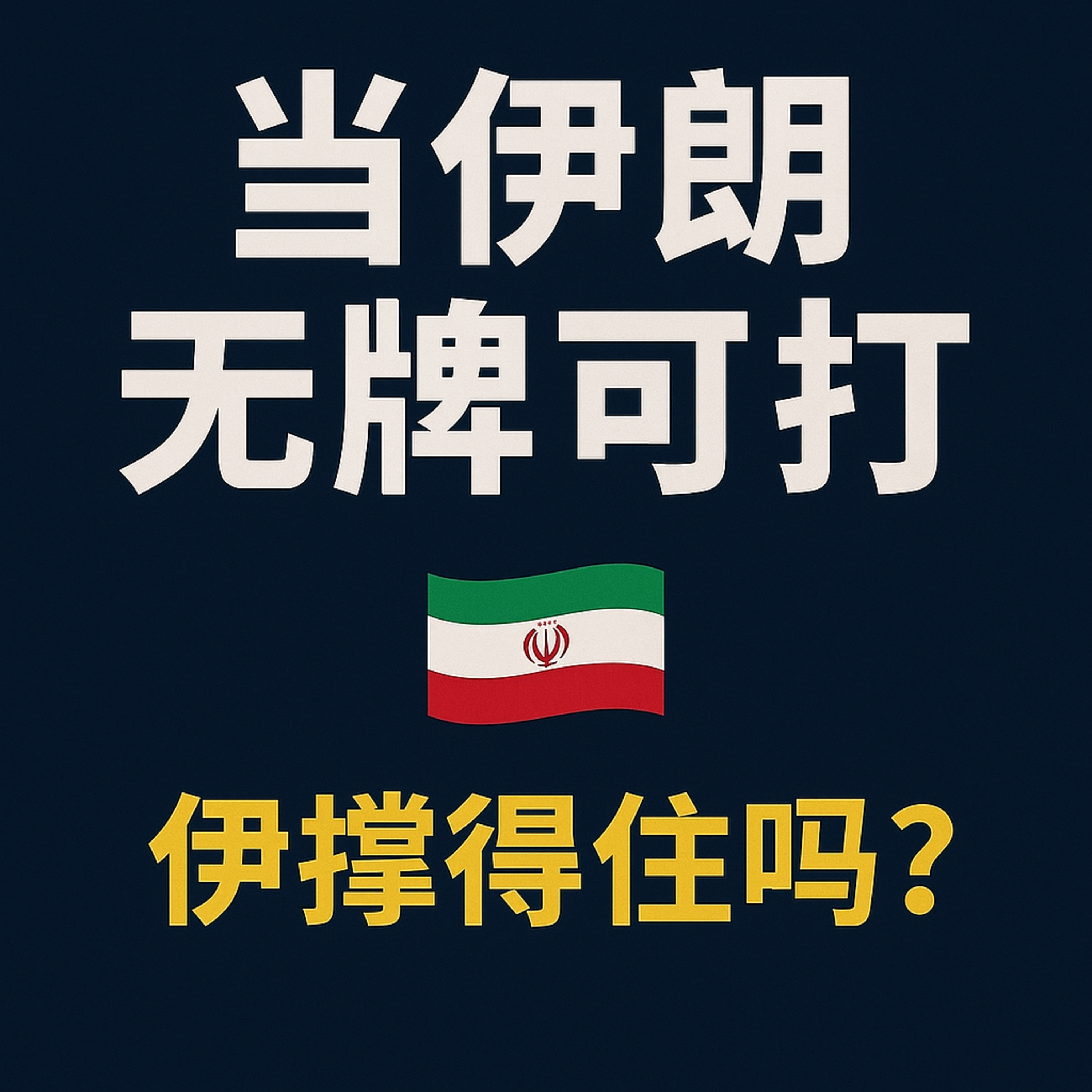 当伊朗无牌可打：哈梅内伊还能撑多久？ episode artwork