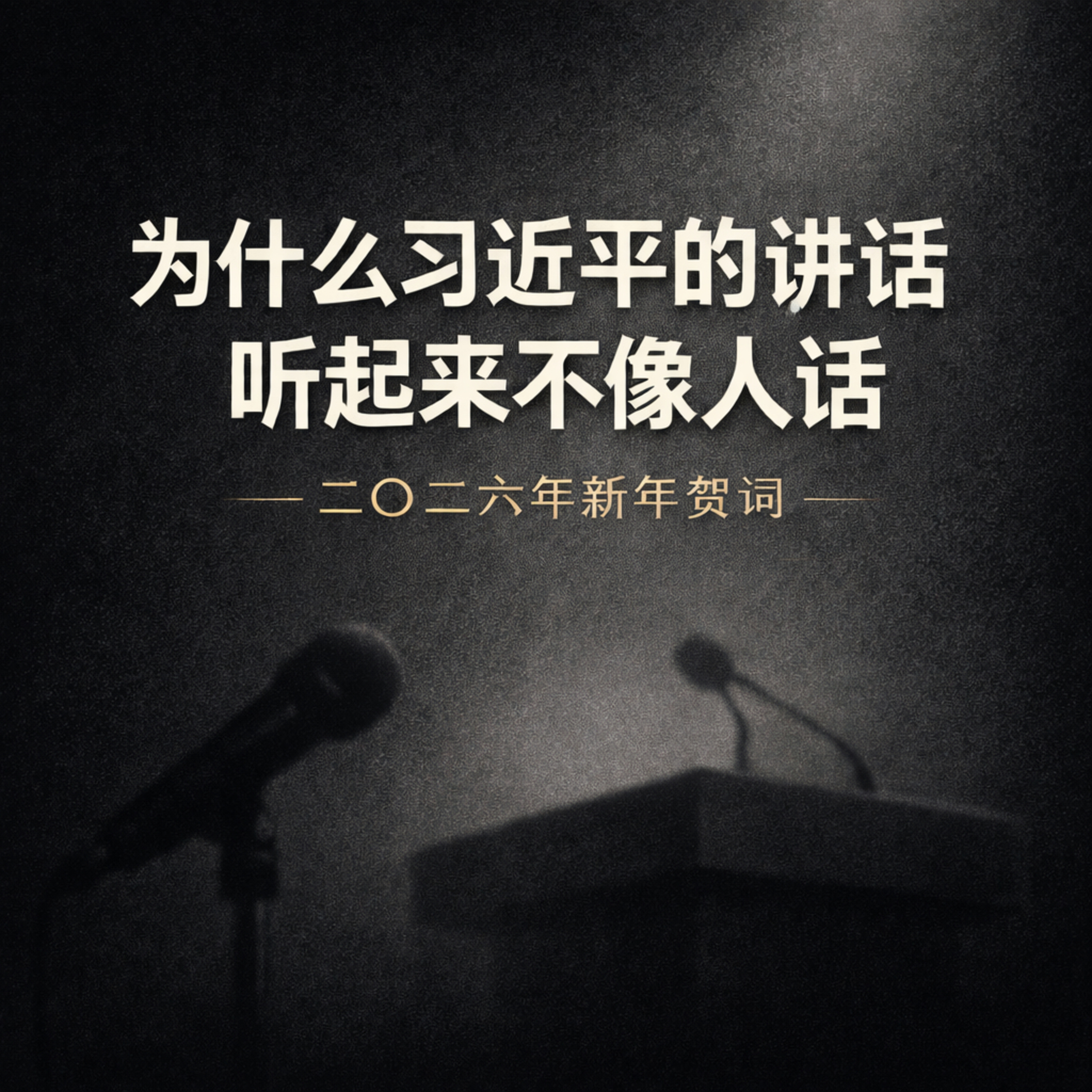 为什么习近平的讲话，听起来不像“人话”？一次关于权力语言的拆解实验 episode artwork