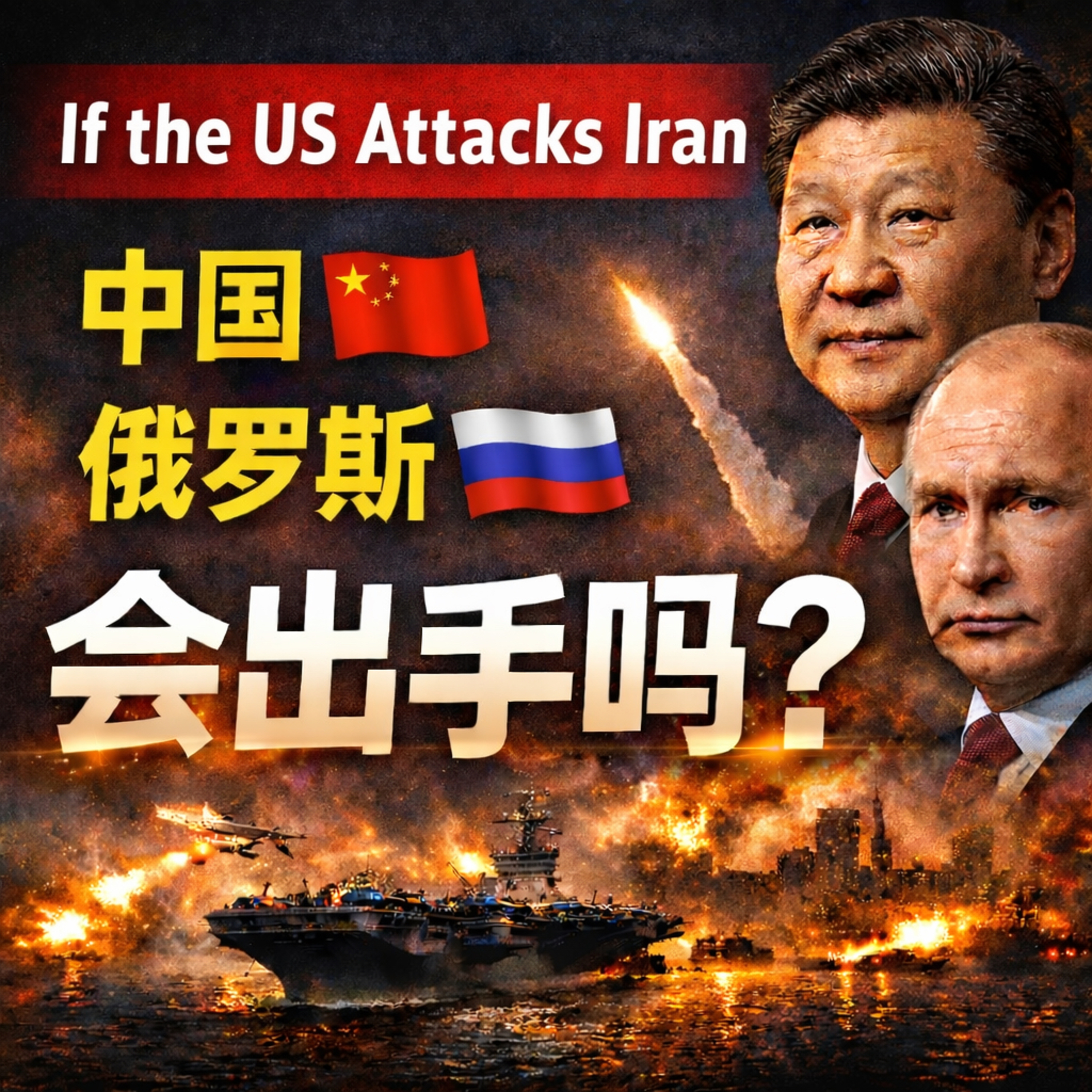 如果美国袭击伊朗 中国和俄罗斯会出手吗 episode artwork