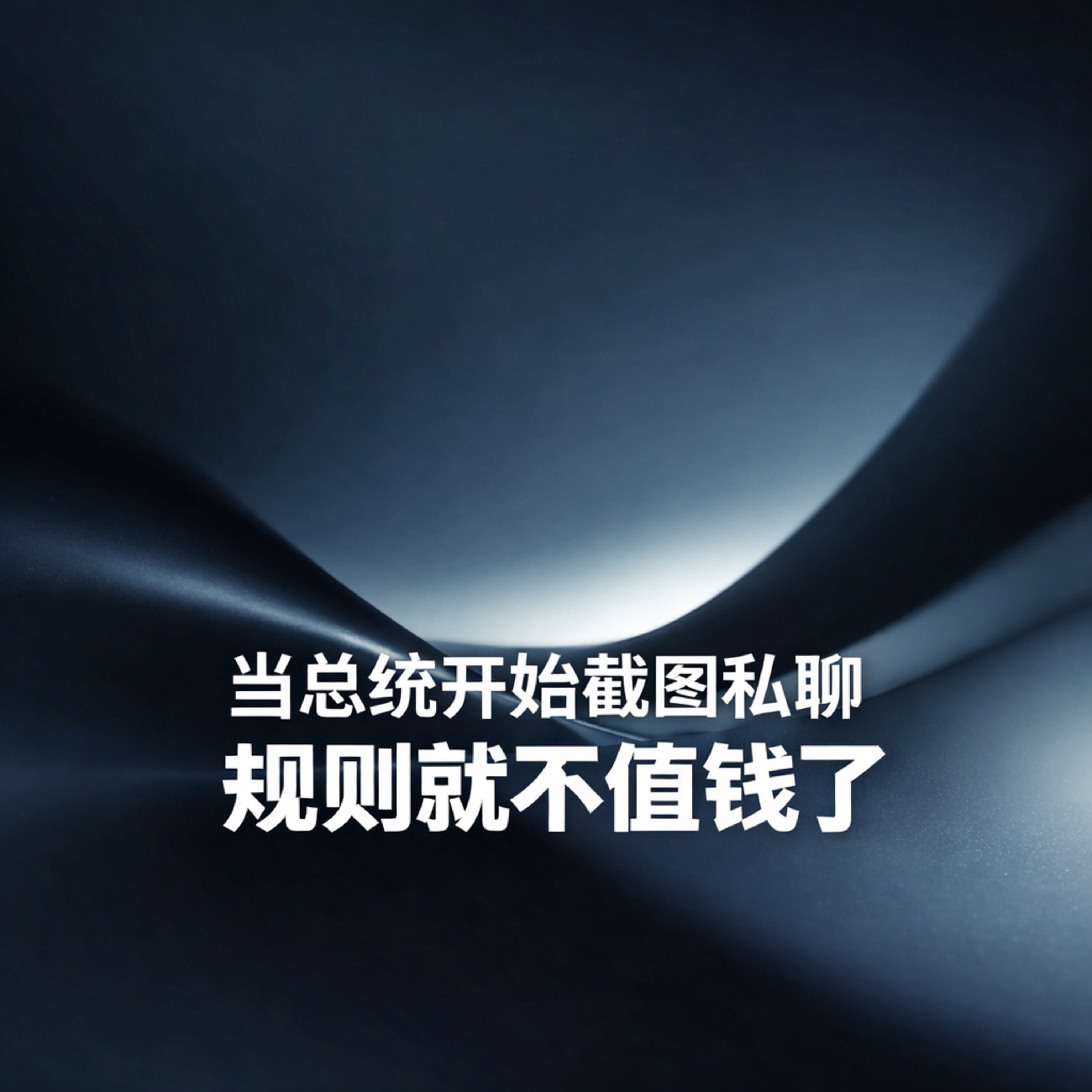 当总统开始截图私聊 规则就不值钱了 episode artwork