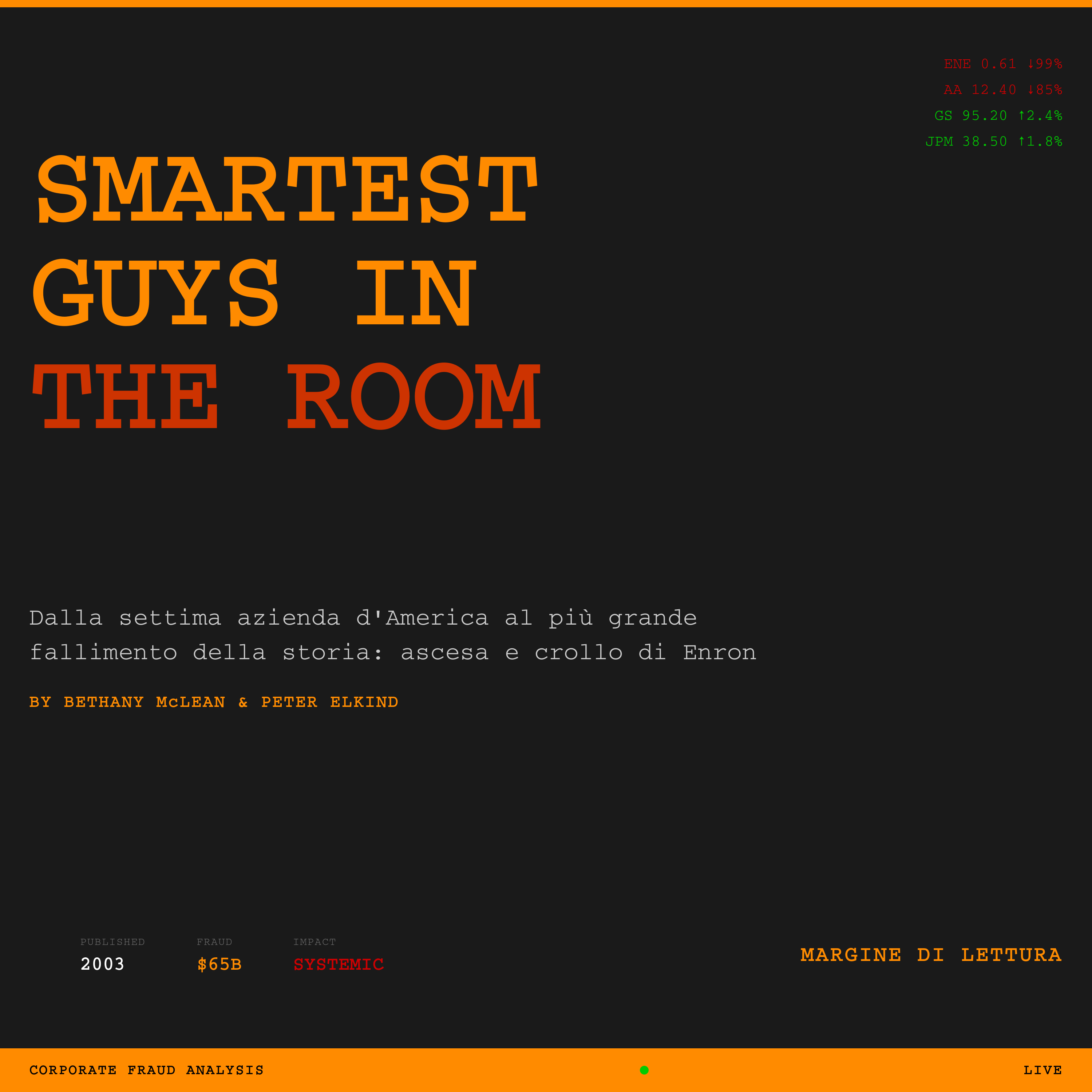 The Smartest Guys in the Room - Dalla settima azienda d'America al più grande fallimento della storia: ascesa e crollo di Enron | Margine di Lettura episode artwork