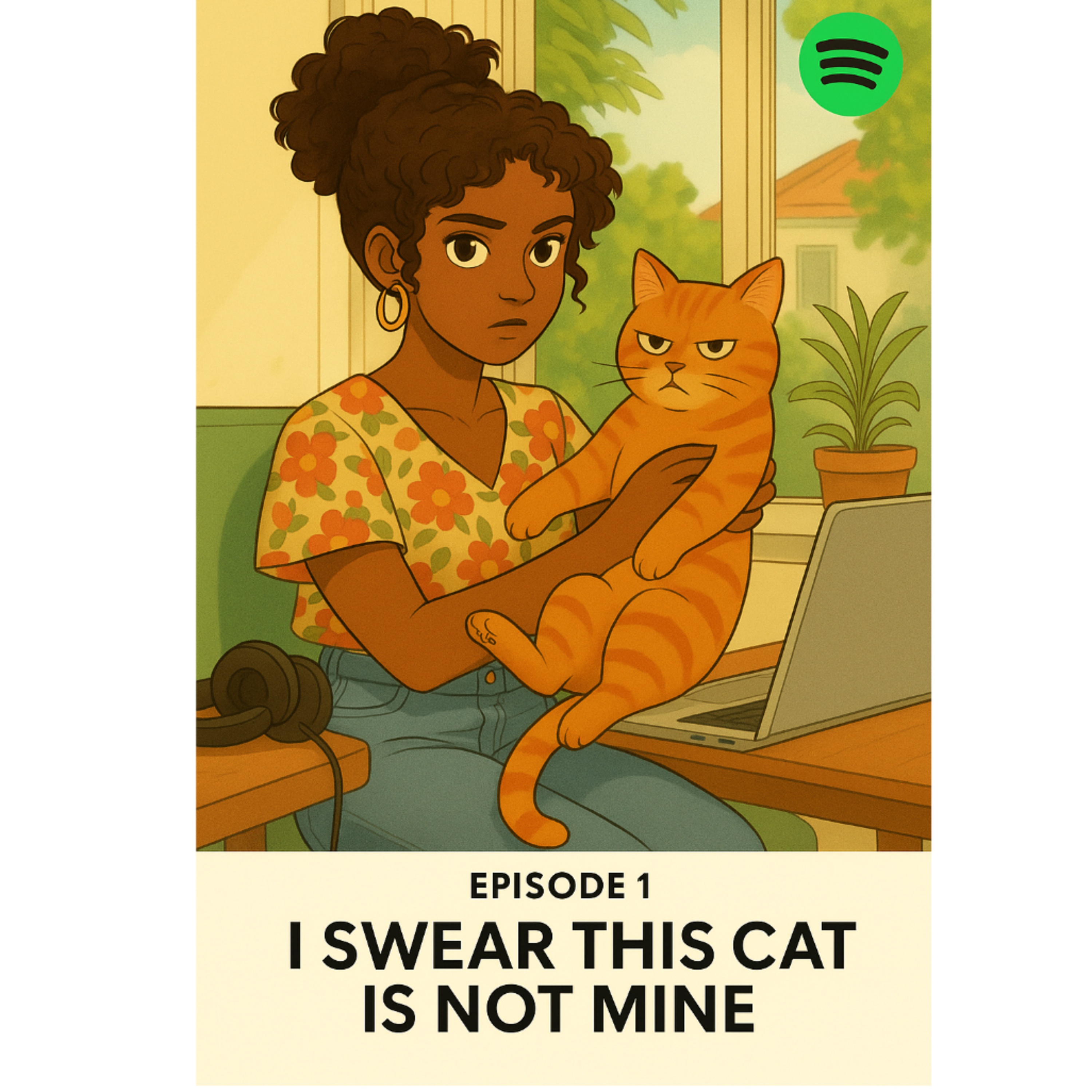 "I swear this cat is not mine." episode artwork