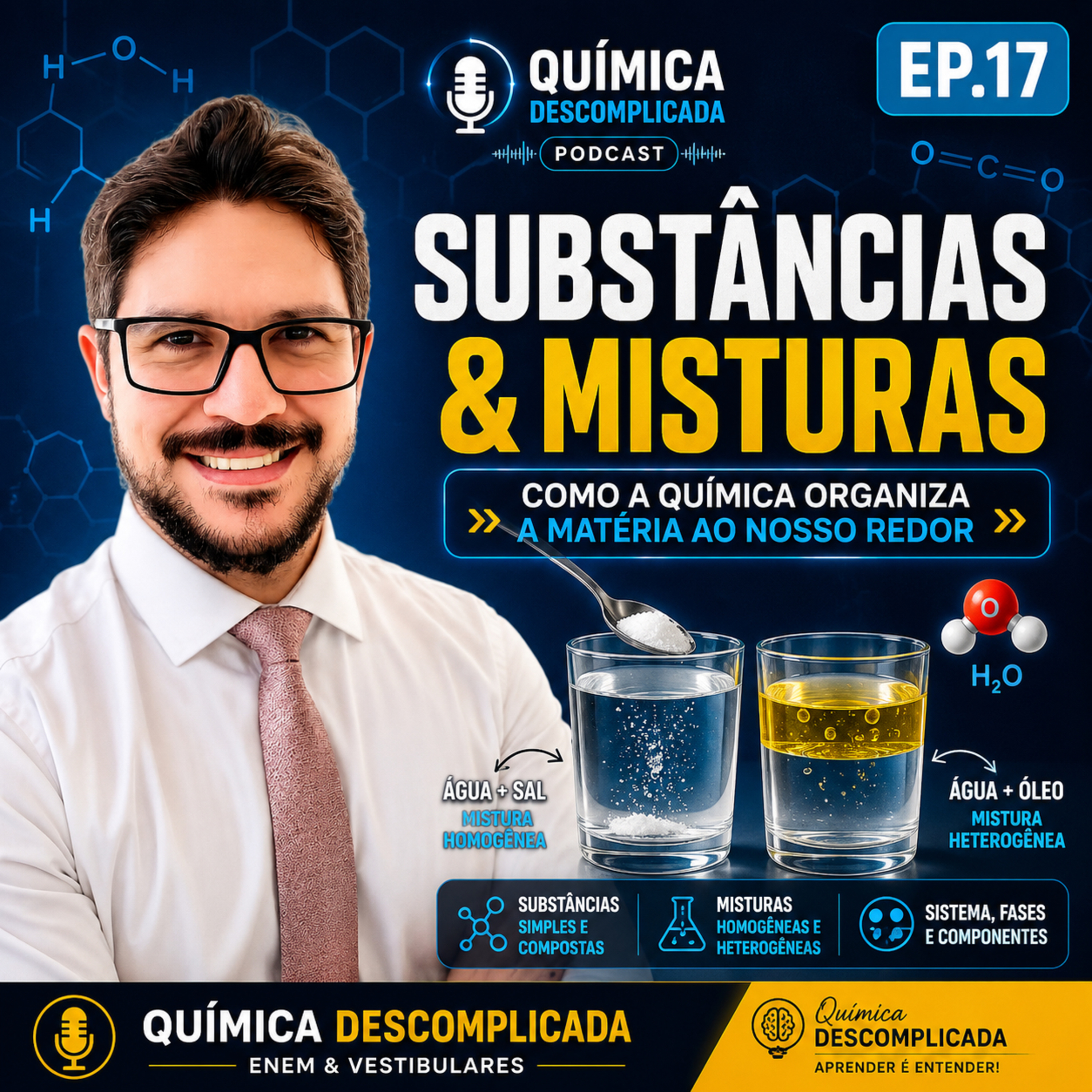 🎙️ EP-17 QG-17 Substância e mistura: como a Química organiza a matéria ao nosso redor episode artwork