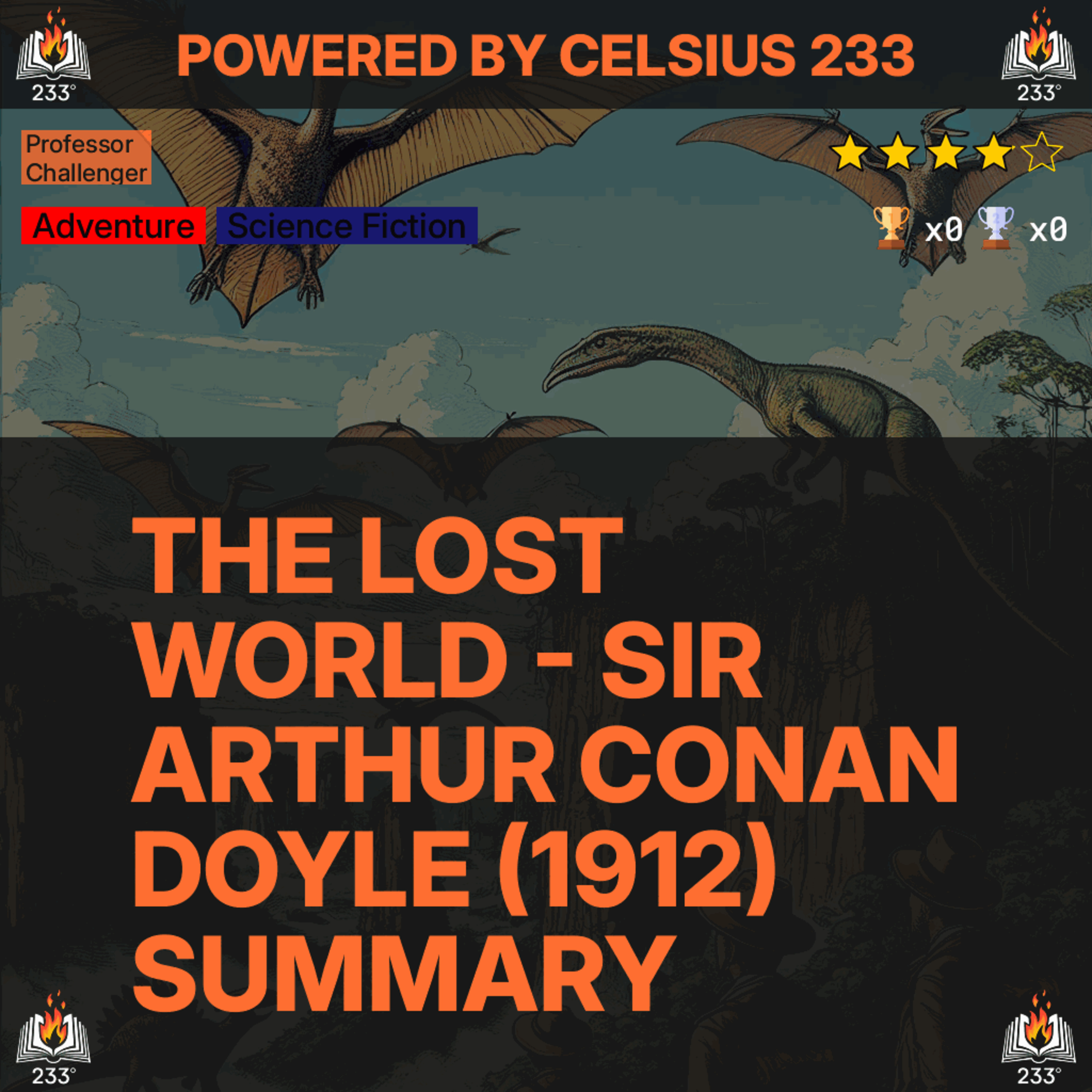 The Lost World - Sir Arthur Conan Doyle (1912) Summary (Professor Challenger - 1)