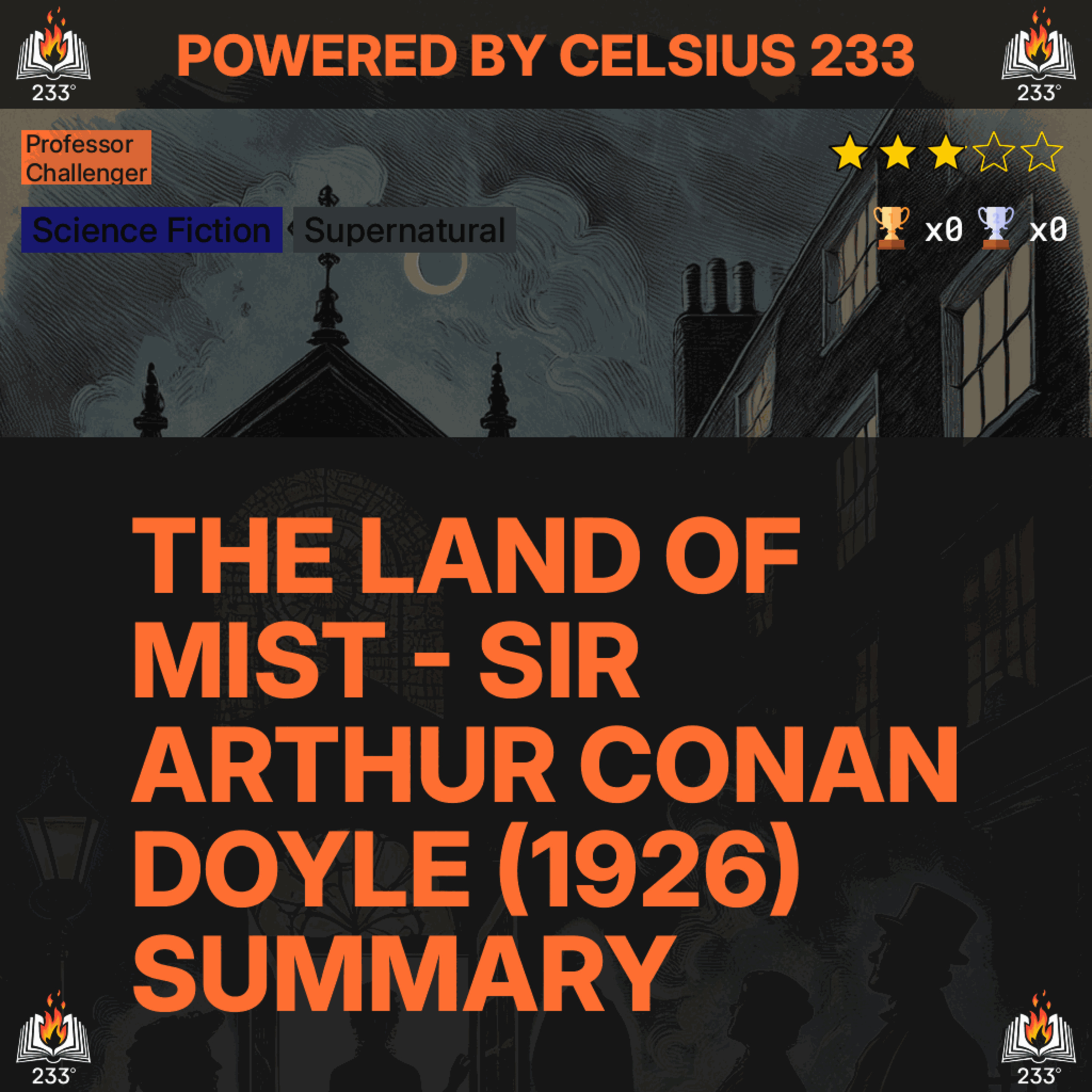 The Land of Mist - Sir Arthur Conan Doyle (1926) Summary (Professor Challenger - 3)